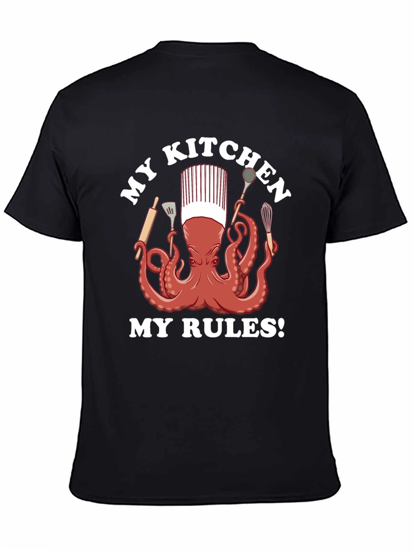 Chef Octopus Graphic T-Shirt - Kitchen Rules