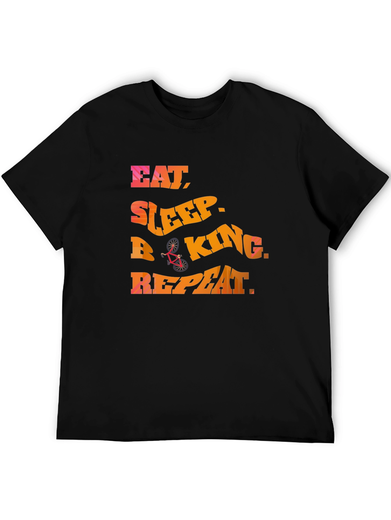 Eat Sleep Biking Repeat - Graphic T-Shirt