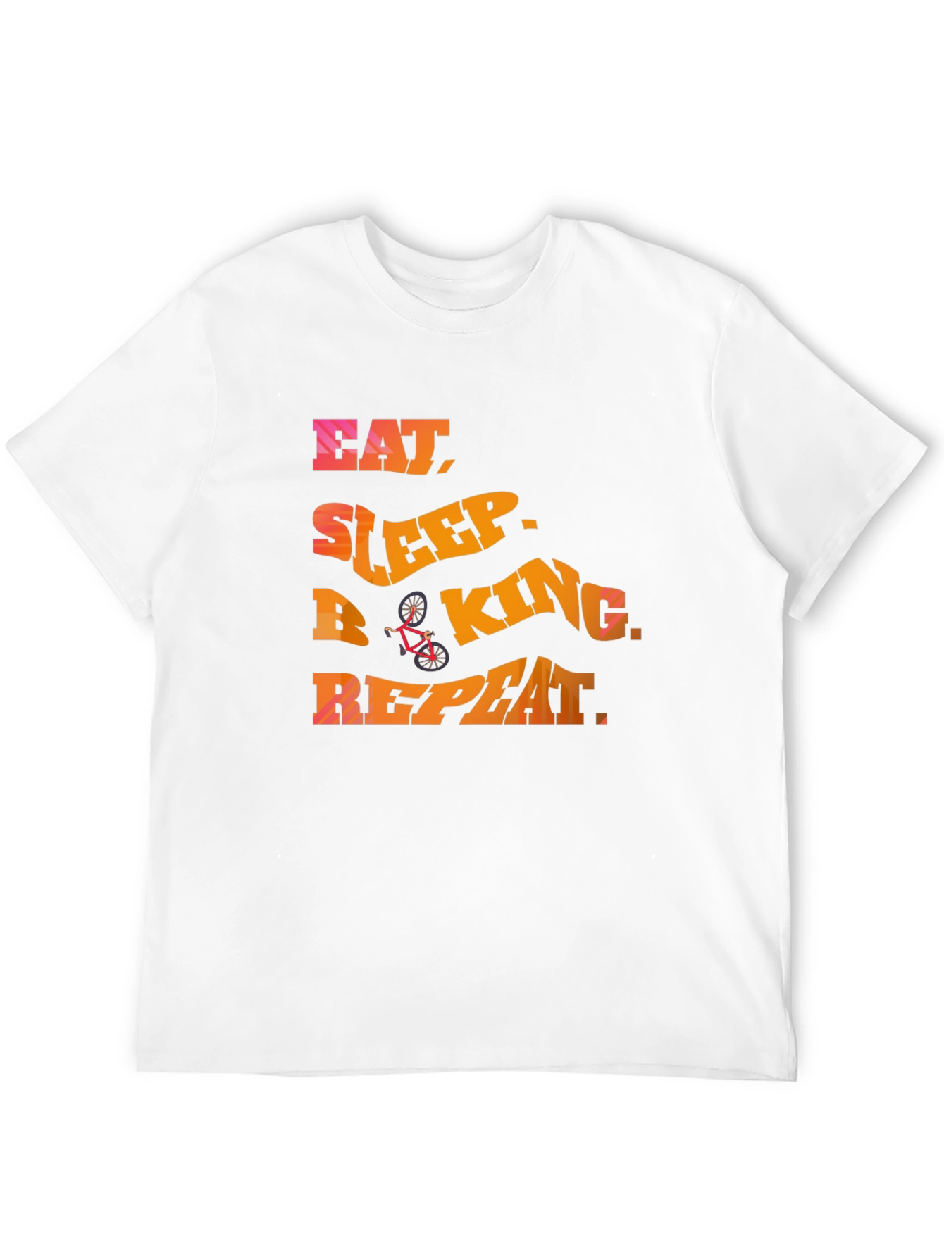 Eat Sleep Biking Repeat - Graphic T-Shirt