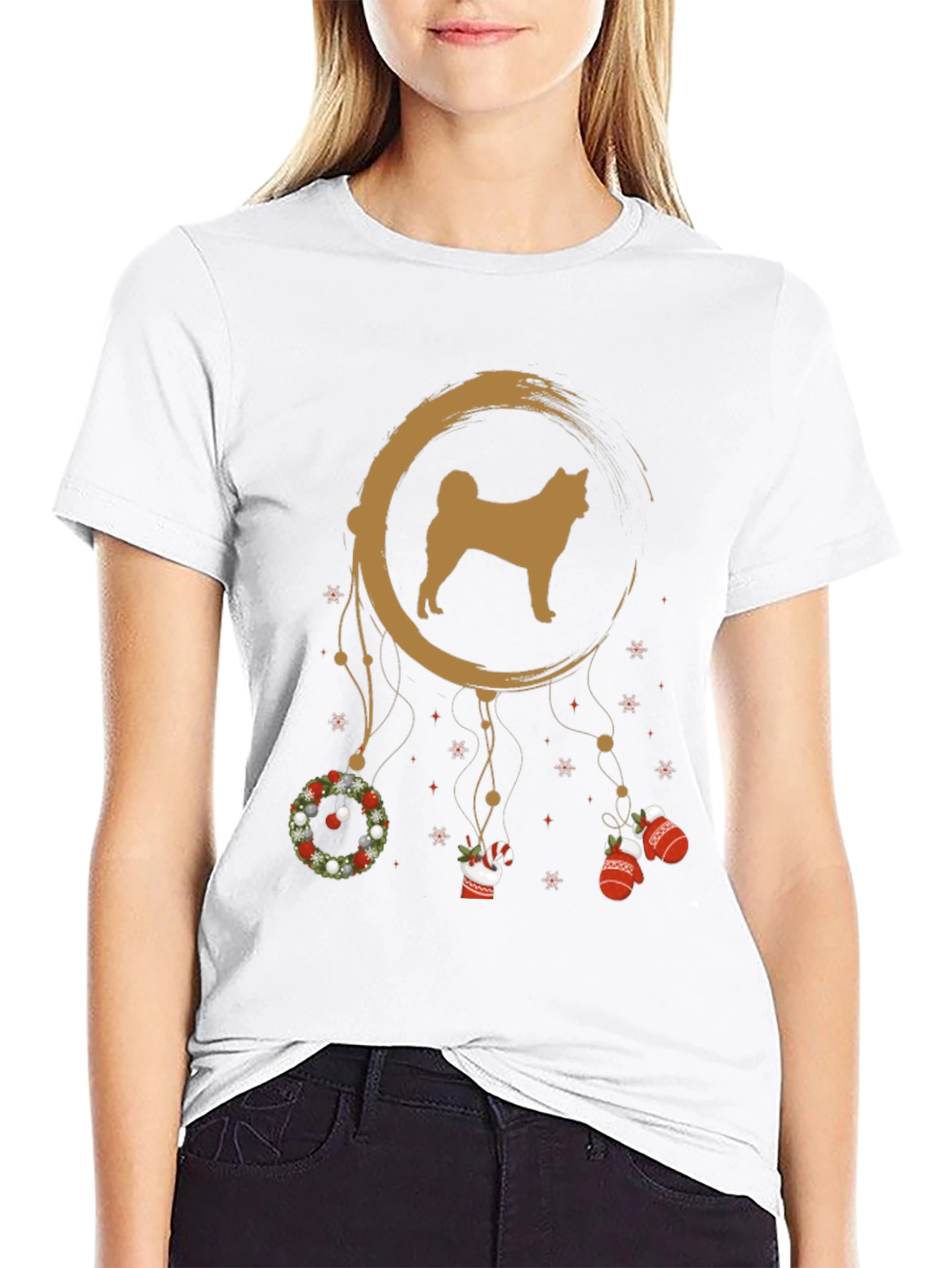 Akita Christmas Dreamcatcher T-Shirt