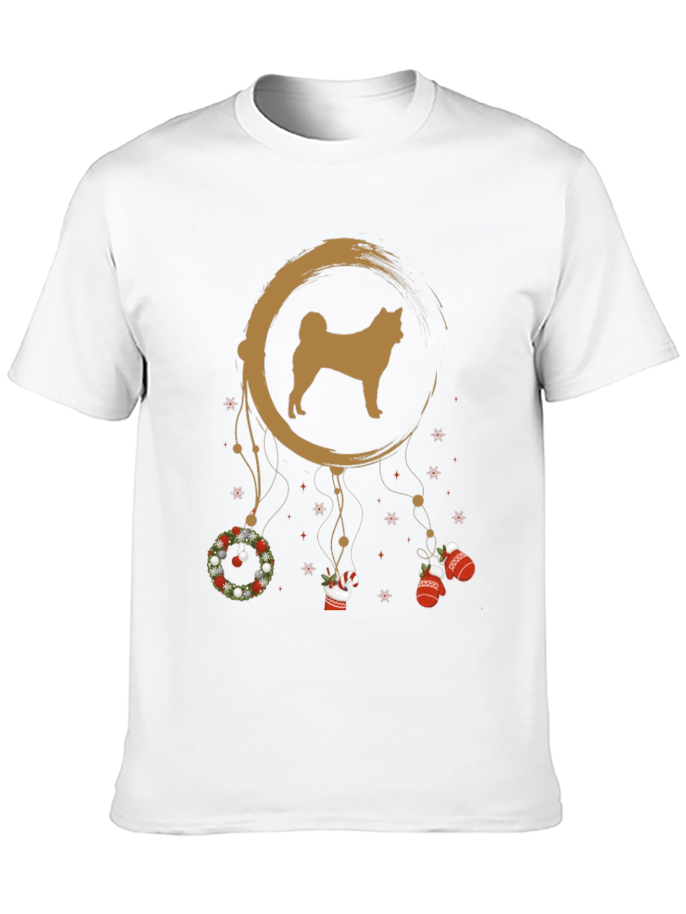 Akita Christmas Dreamcatcher T-Shirt