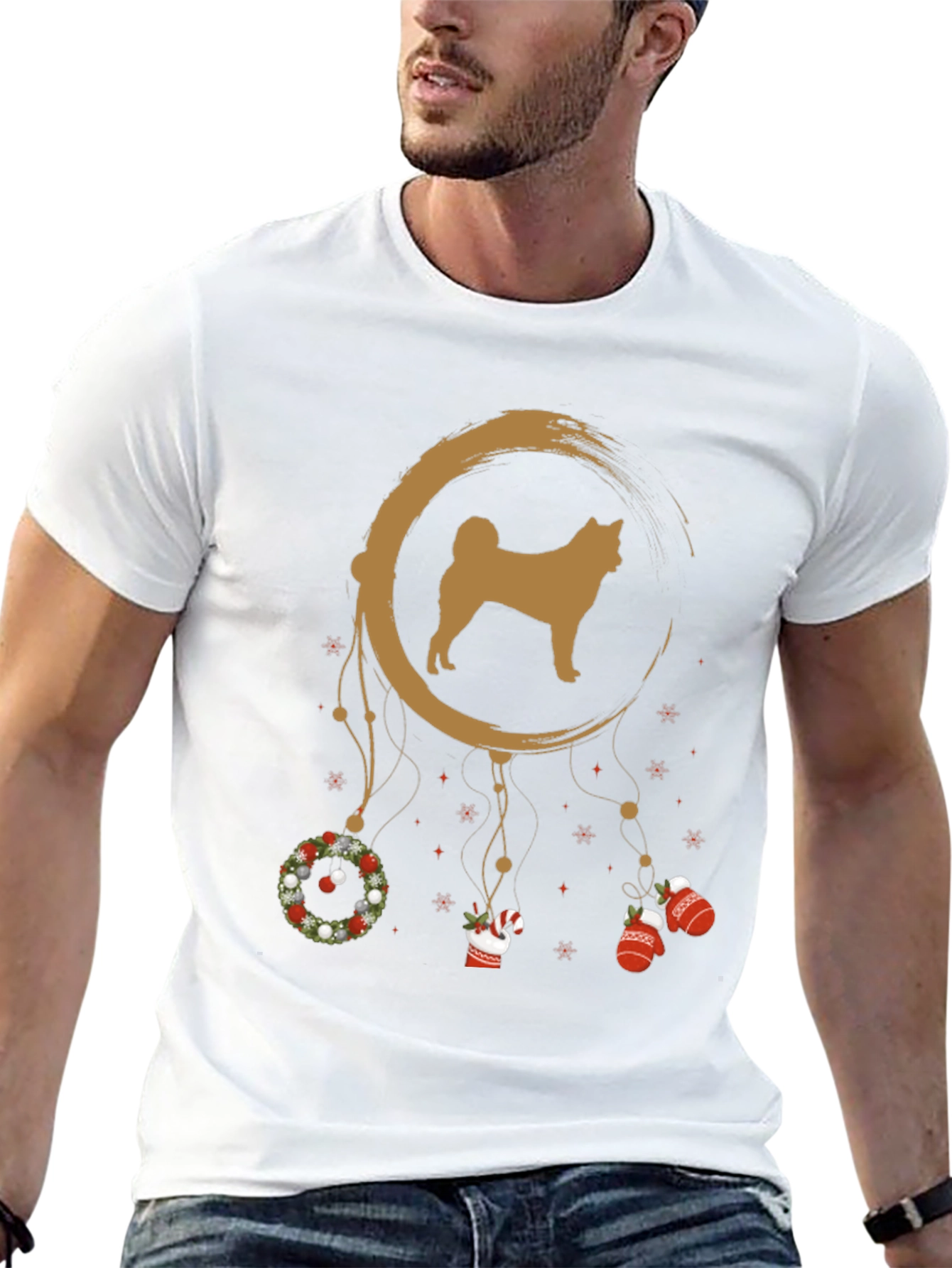 Akita Christmas Dreamcatcher T-Shirt