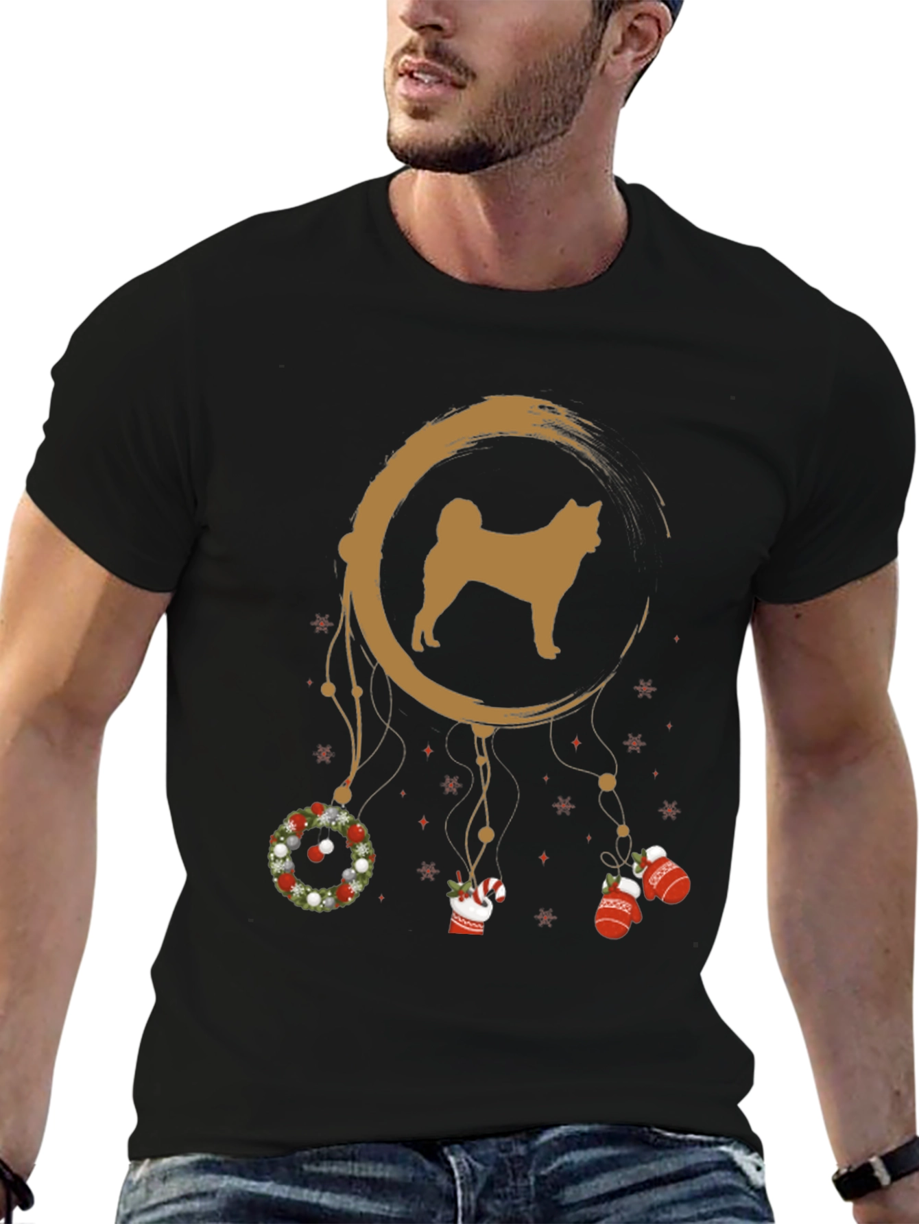 Akita Christmas Dreamcatcher T-Shirt