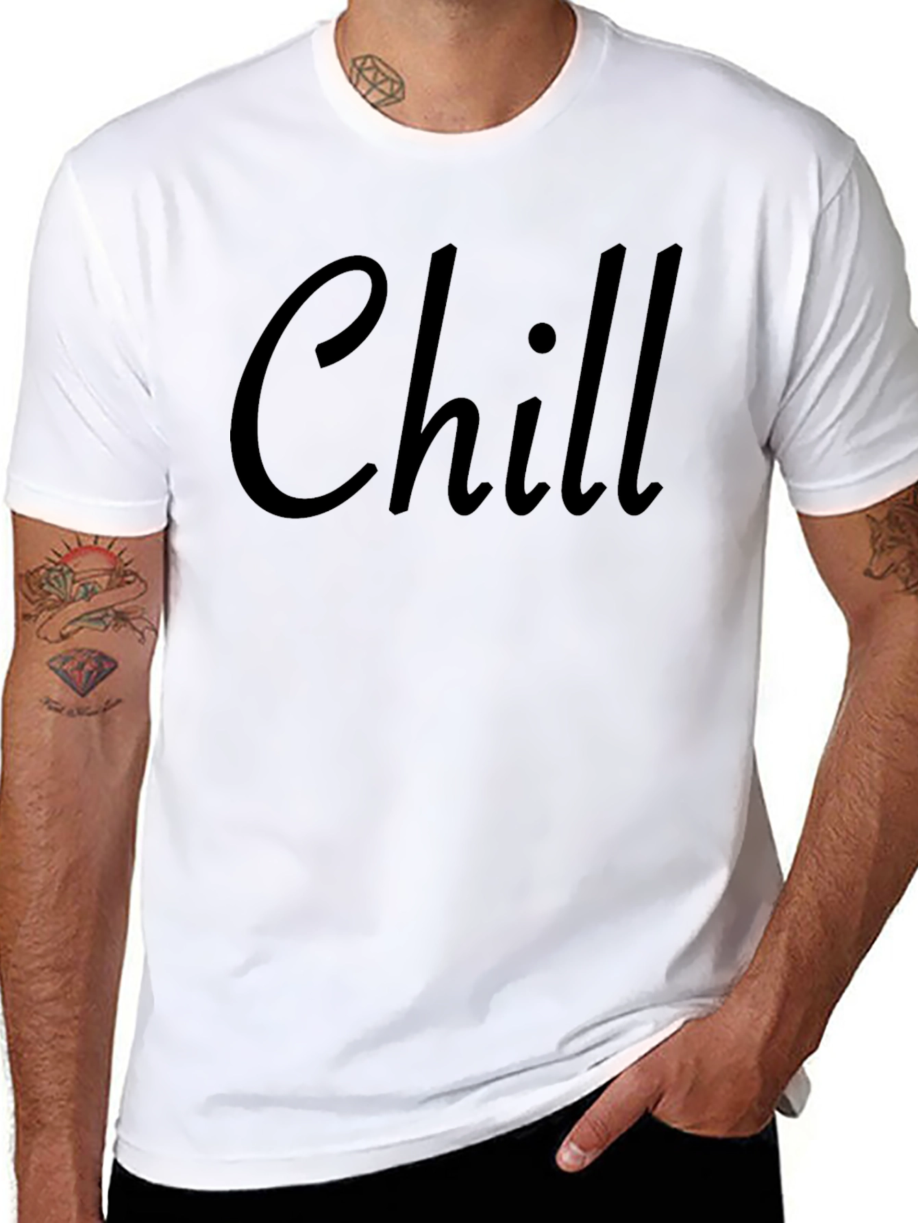 Chill Black T-Shirt Casual Wear