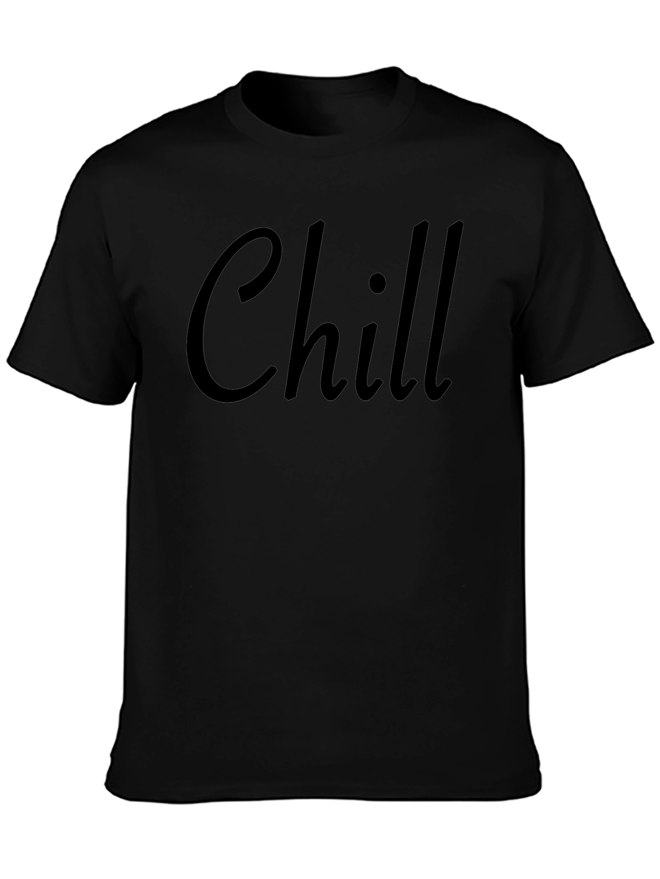 Chill Black T-Shirt Casual Wear