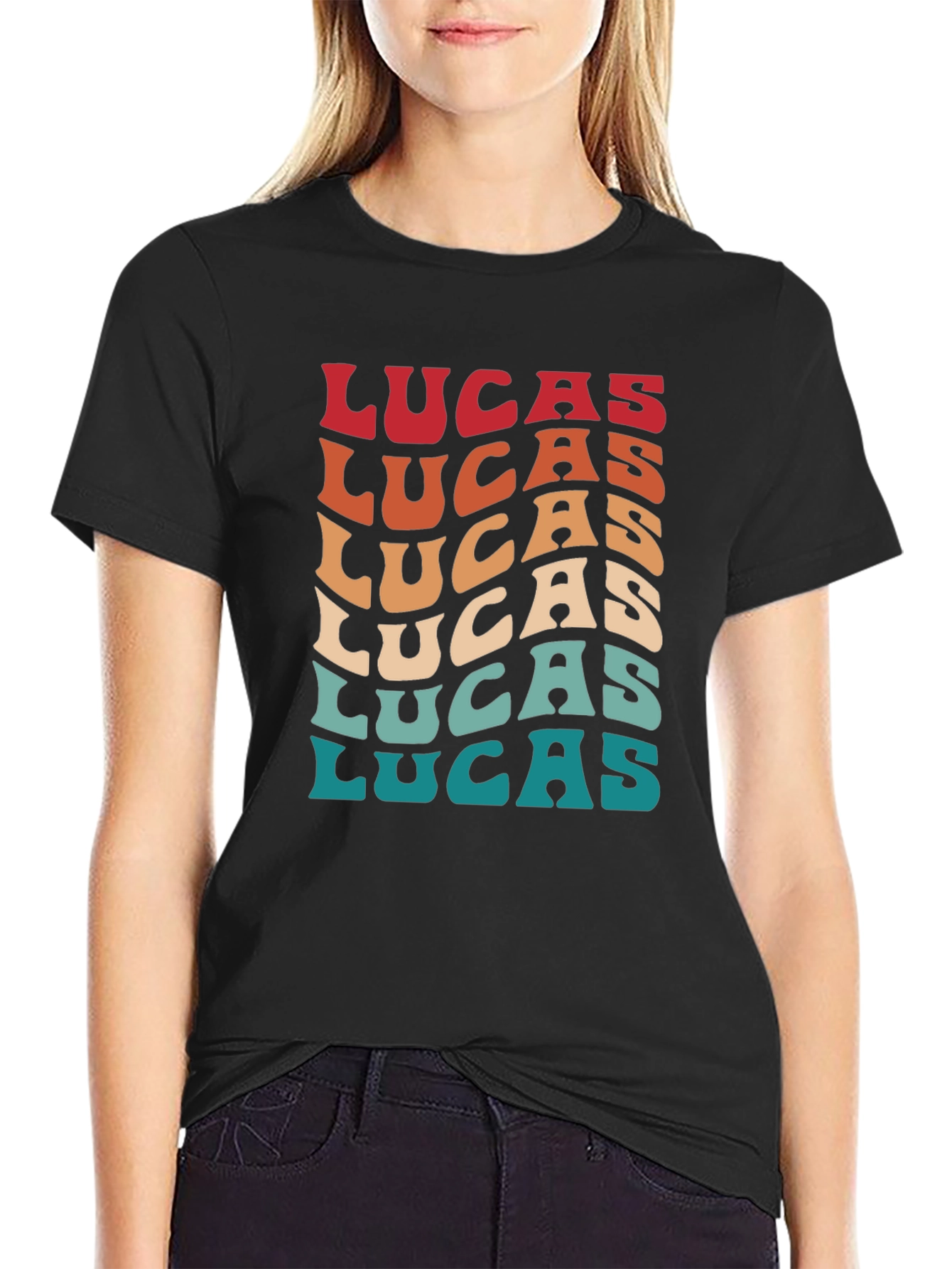 Retro Lucas T-Shirt - Personalized Name Tee