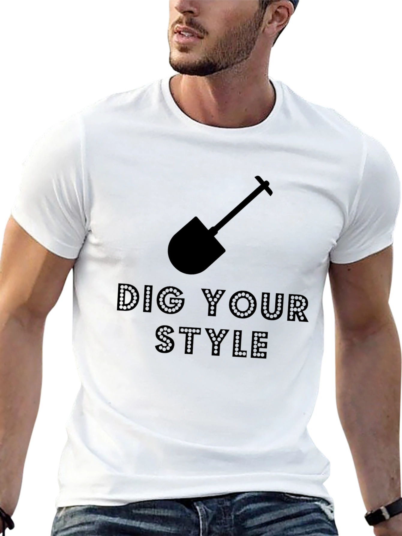 Dig Your Style Black Graphic Tee