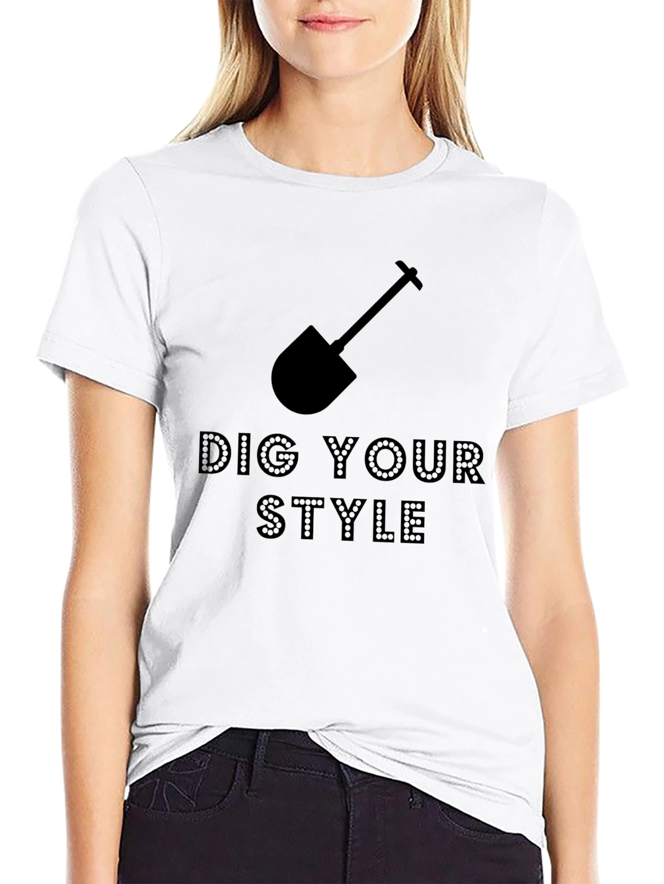 Dig Your Style Black Graphic Tee