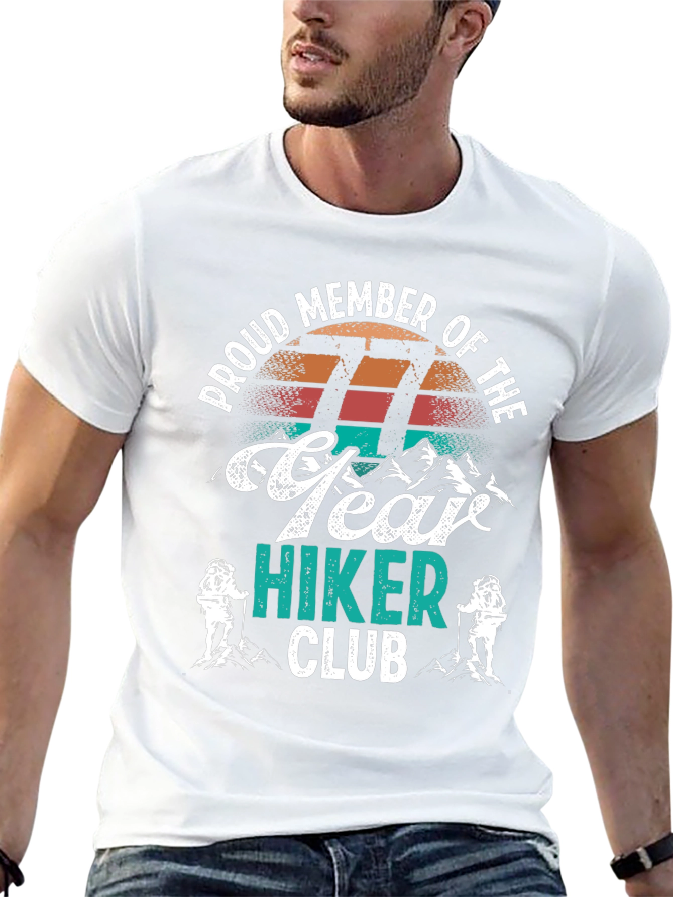 Proud 77 Year Hiker Club T-Shirt