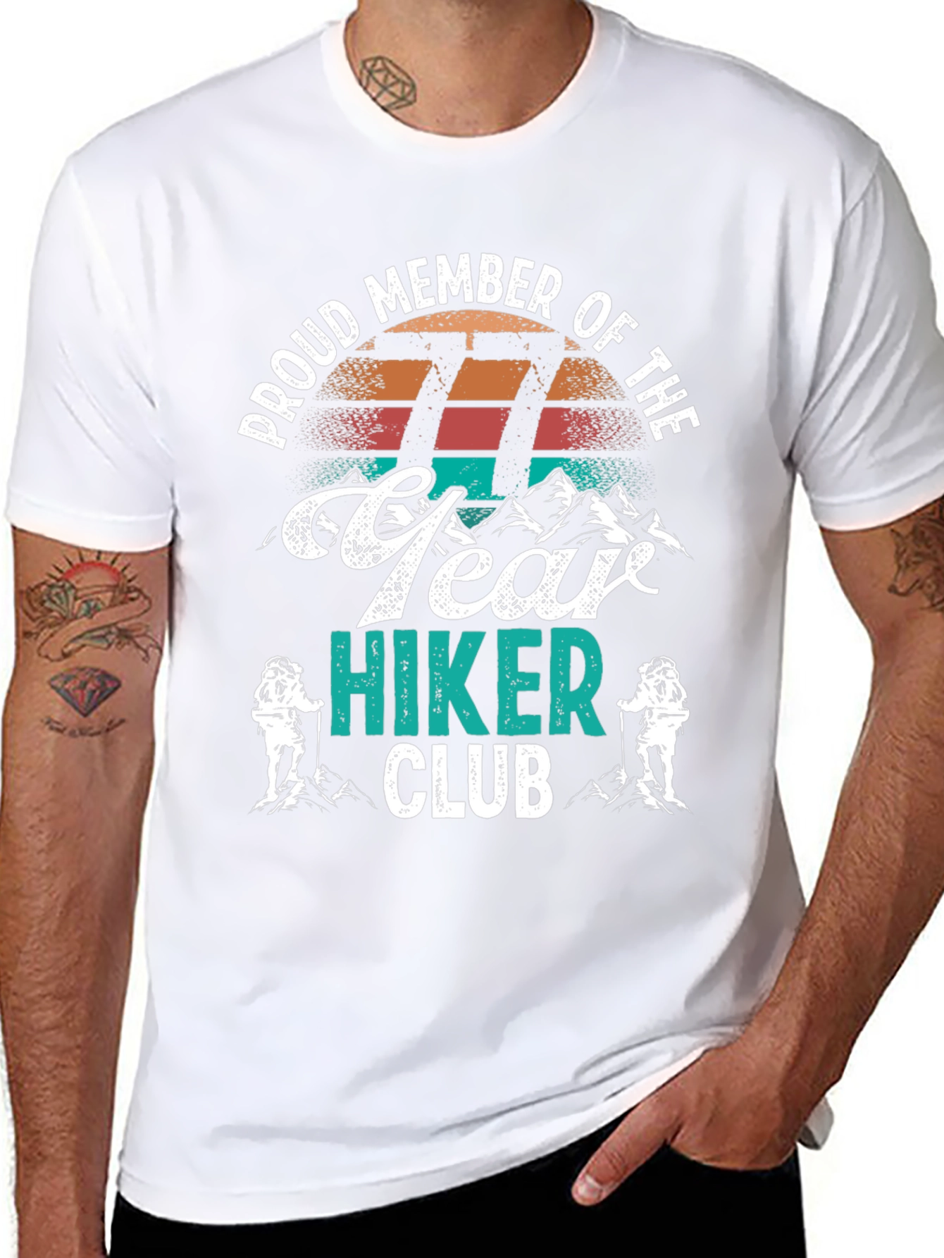 Proud 77 Year Hiker Club T-Shirt