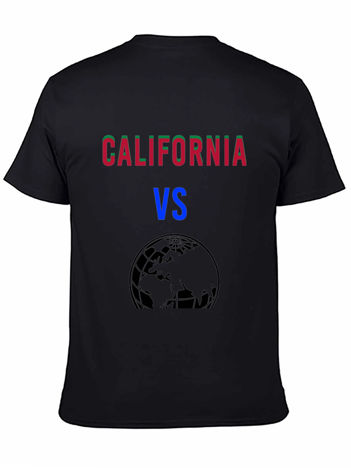California VS the World Black T-Shirt