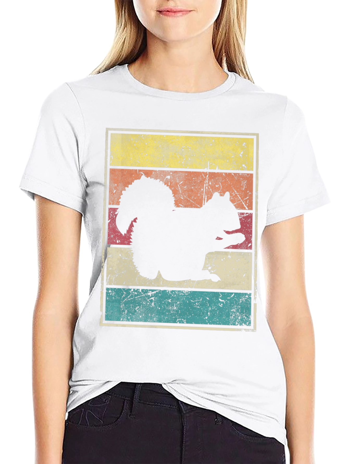 Retro Squirrel Graphic T-Shirt
