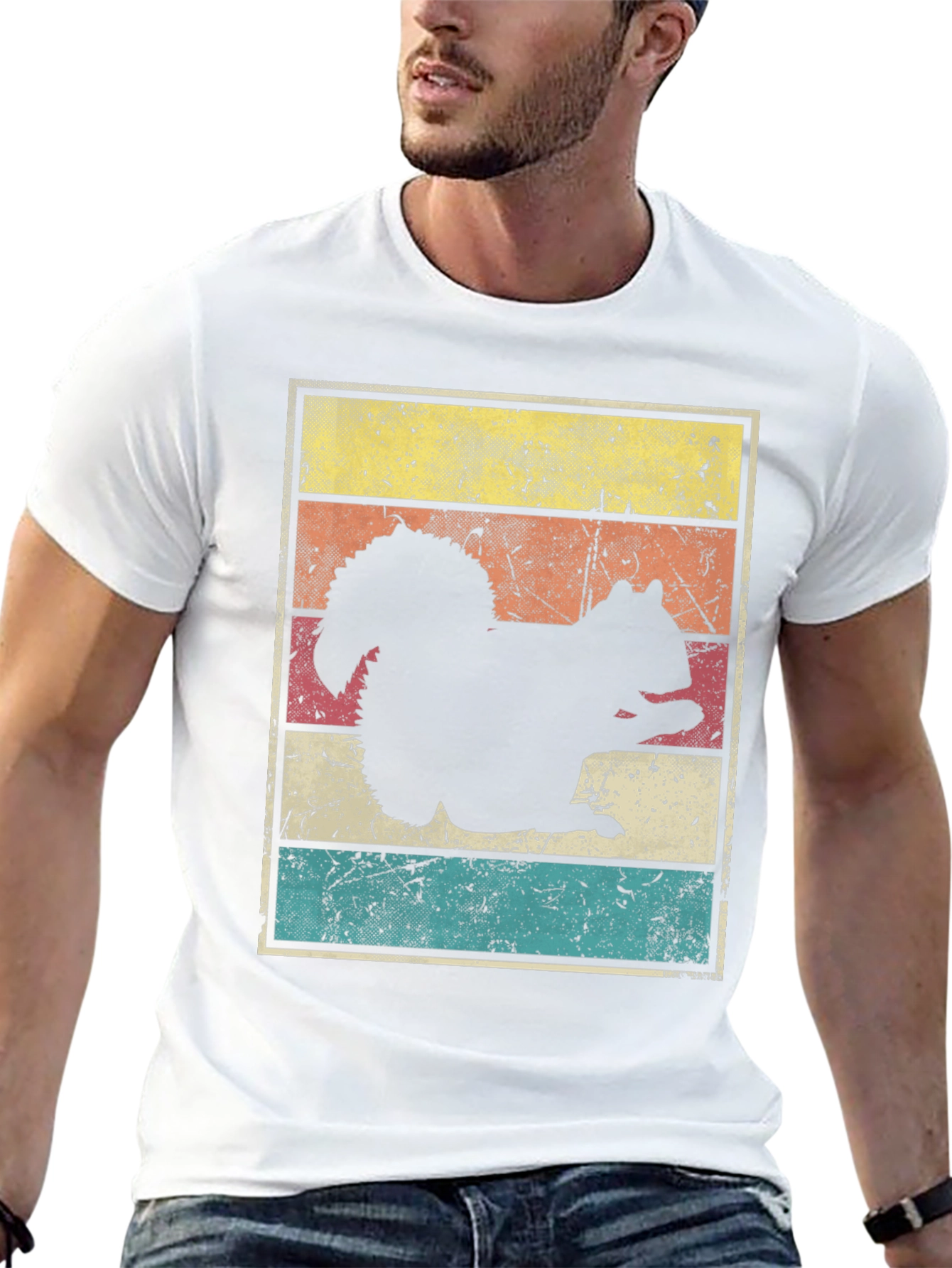 Retro Squirrel Graphic T-Shirt