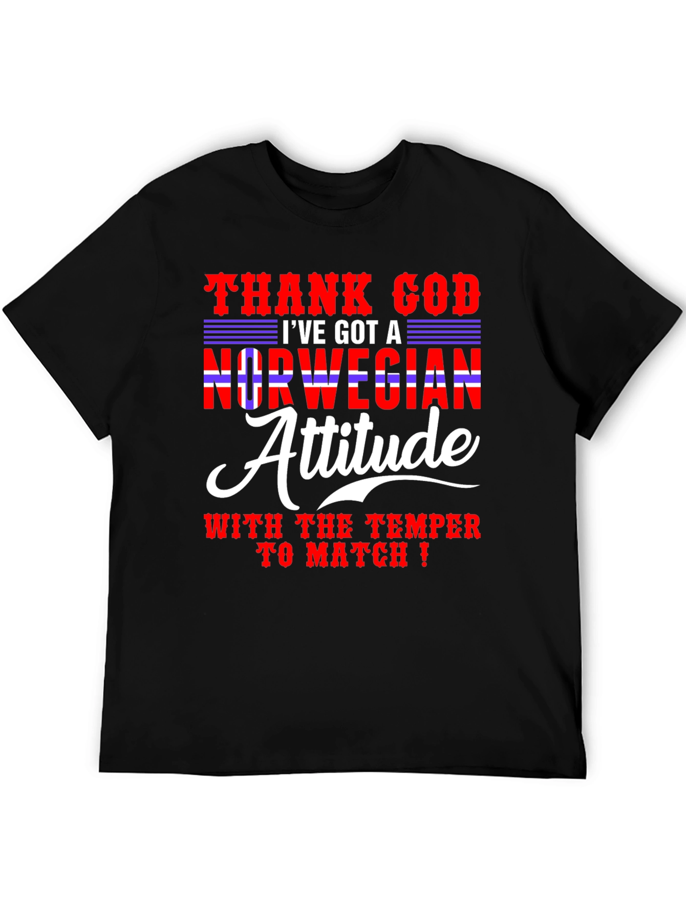 Norwegian Attitude Mens Graphic Tee