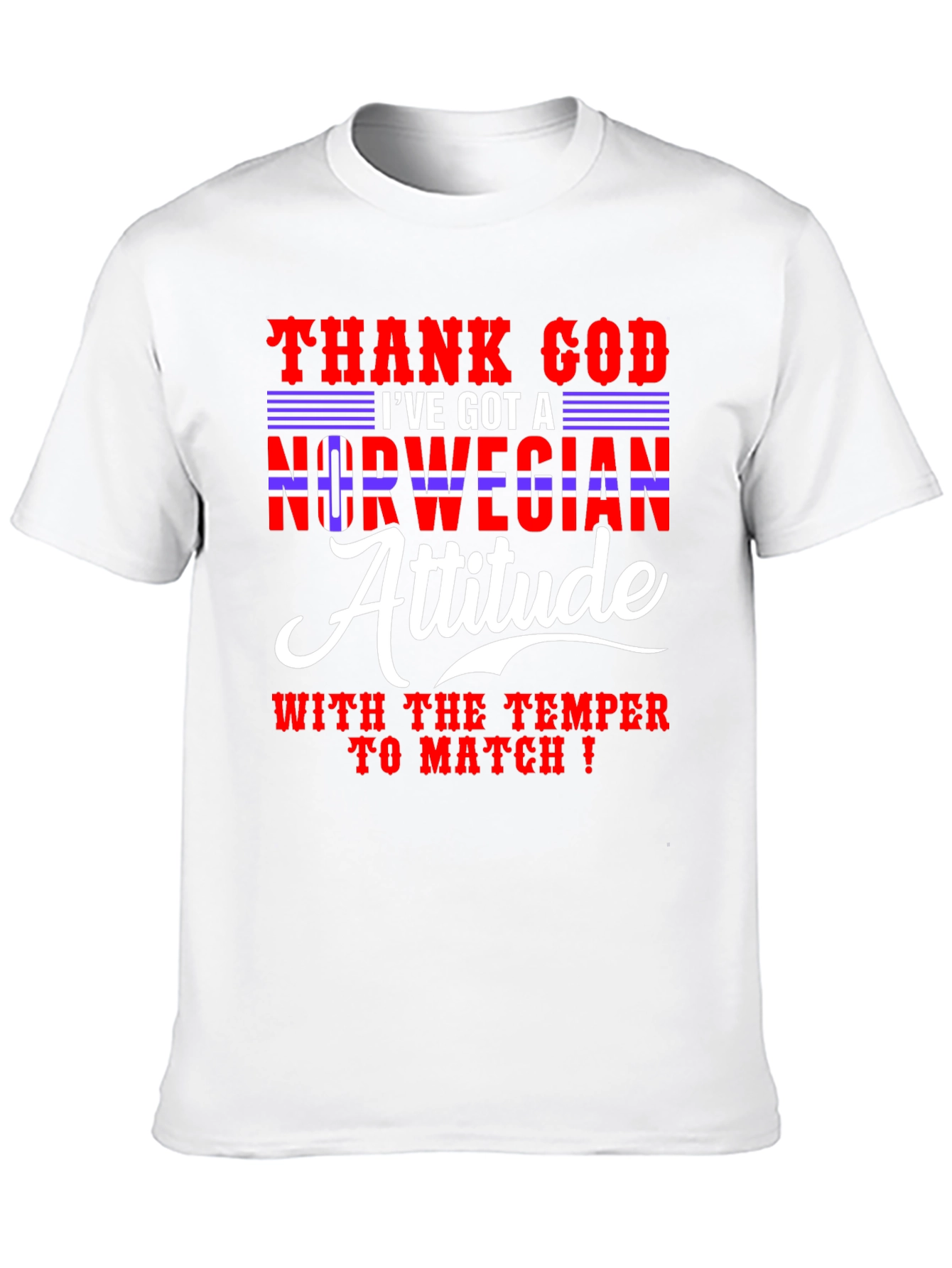 Norwegian Attitude Mens Graphic Tee