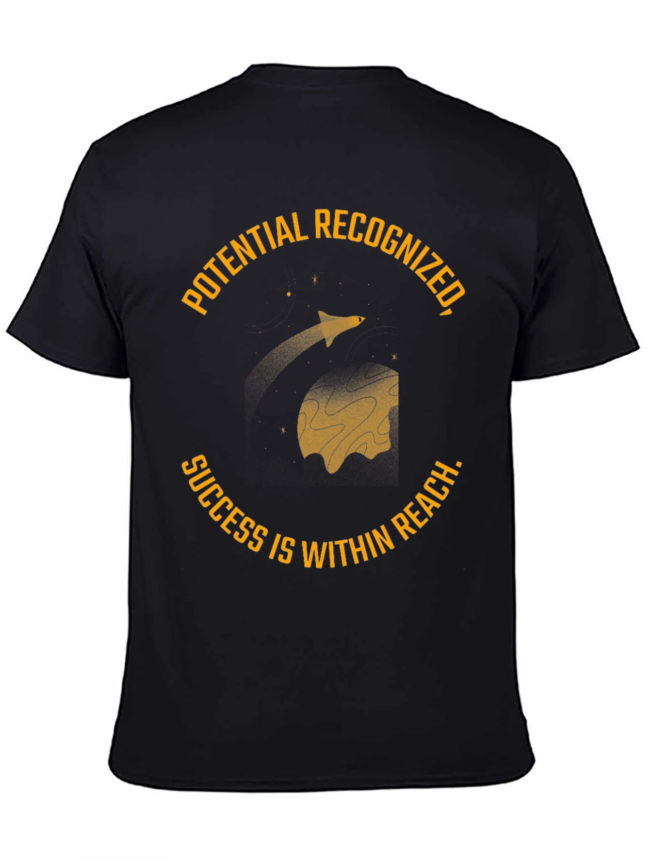 Potential Recognized Black Graphic T-Shirt