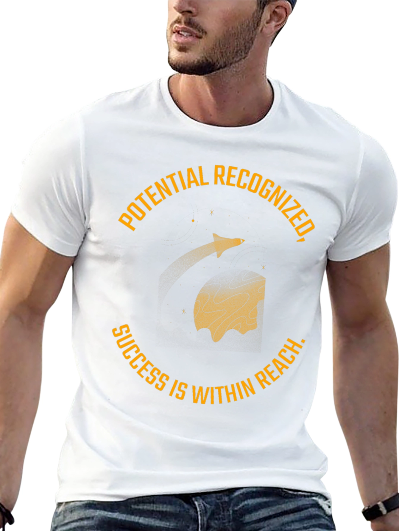 Potential Recognized Black Graphic T-Shirt