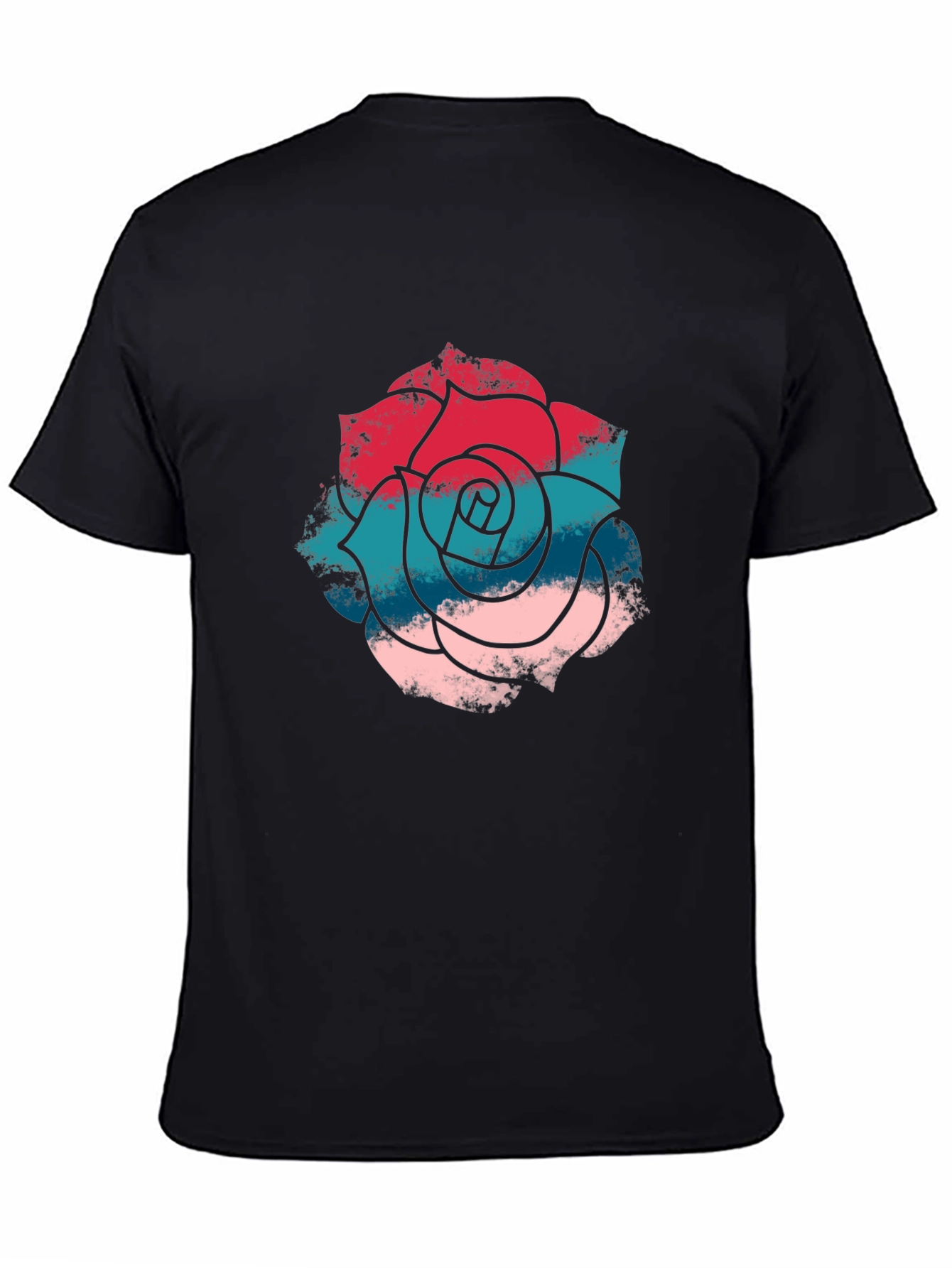 Rose Graphic T-Shirt - Stylish Mens Casual Tee