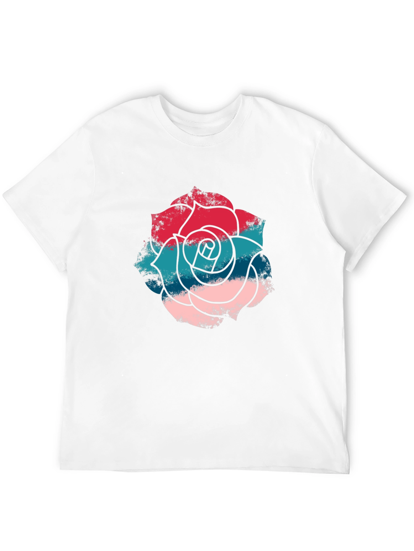 Rose Graphic T-Shirt - Stylish Mens Casual Tee