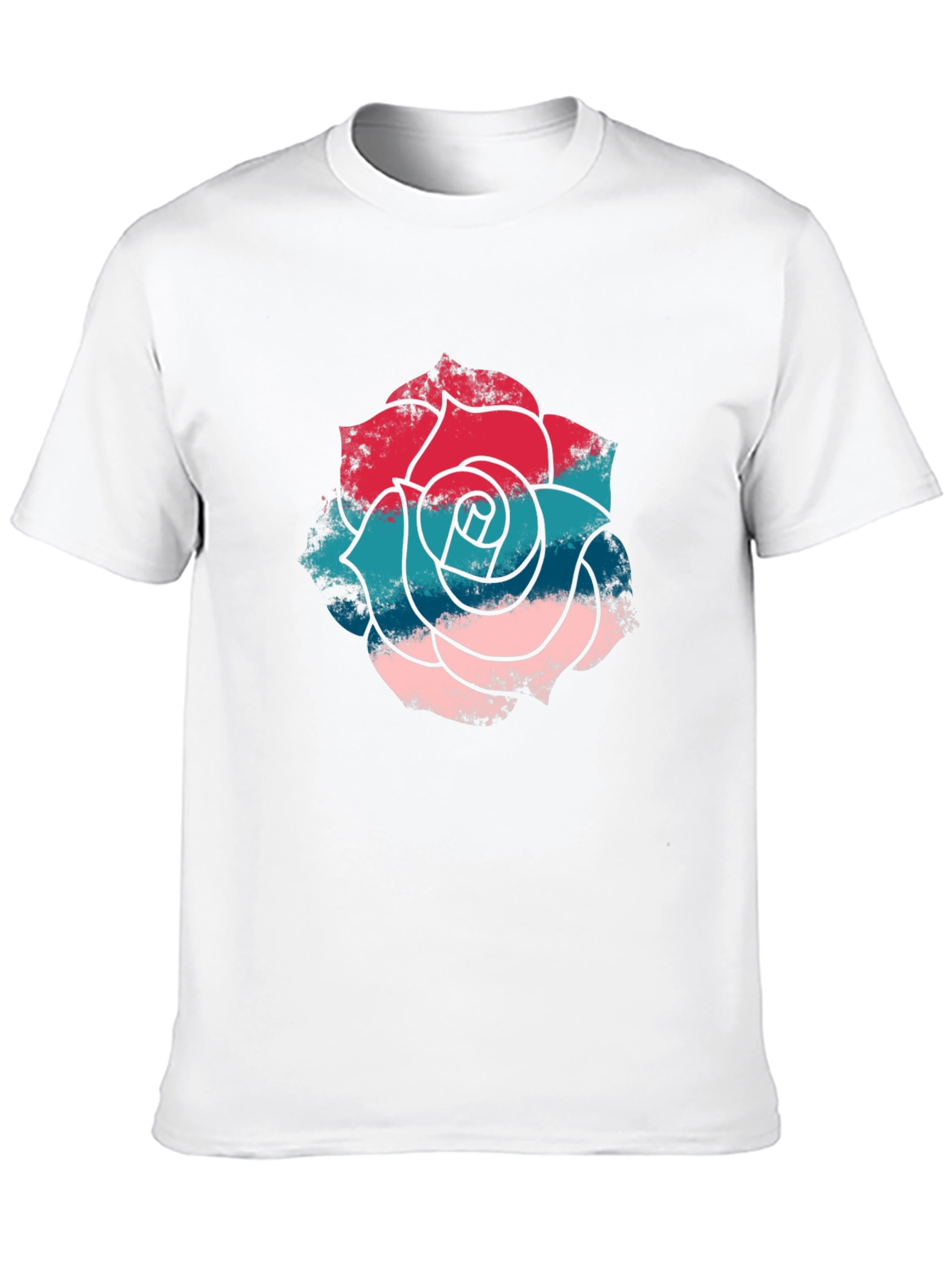 Rose Graphic T-Shirt - Stylish Mens Casual Tee
