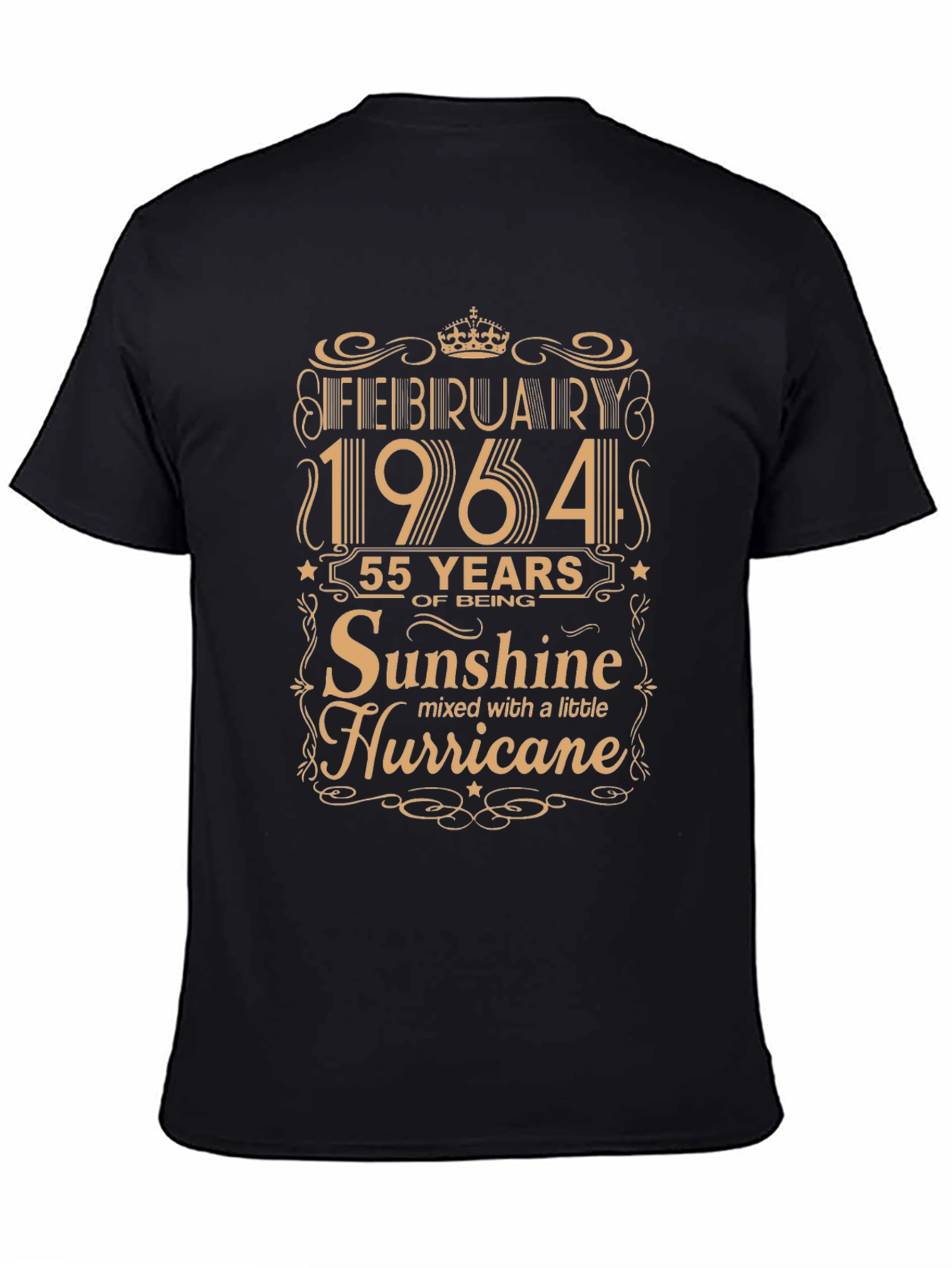 February 1964 Sunshine Hurricane Black T-Shirt
