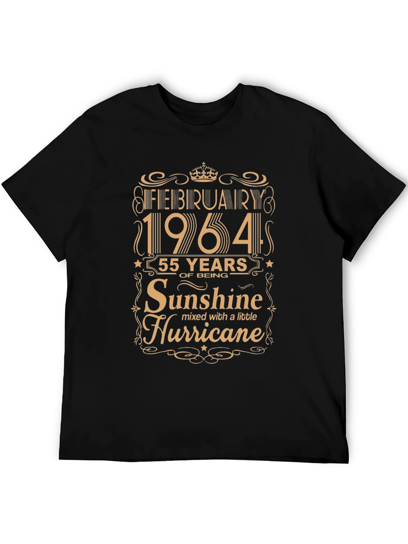 February 1964 Sunshine Hurricane Black T-Shirt