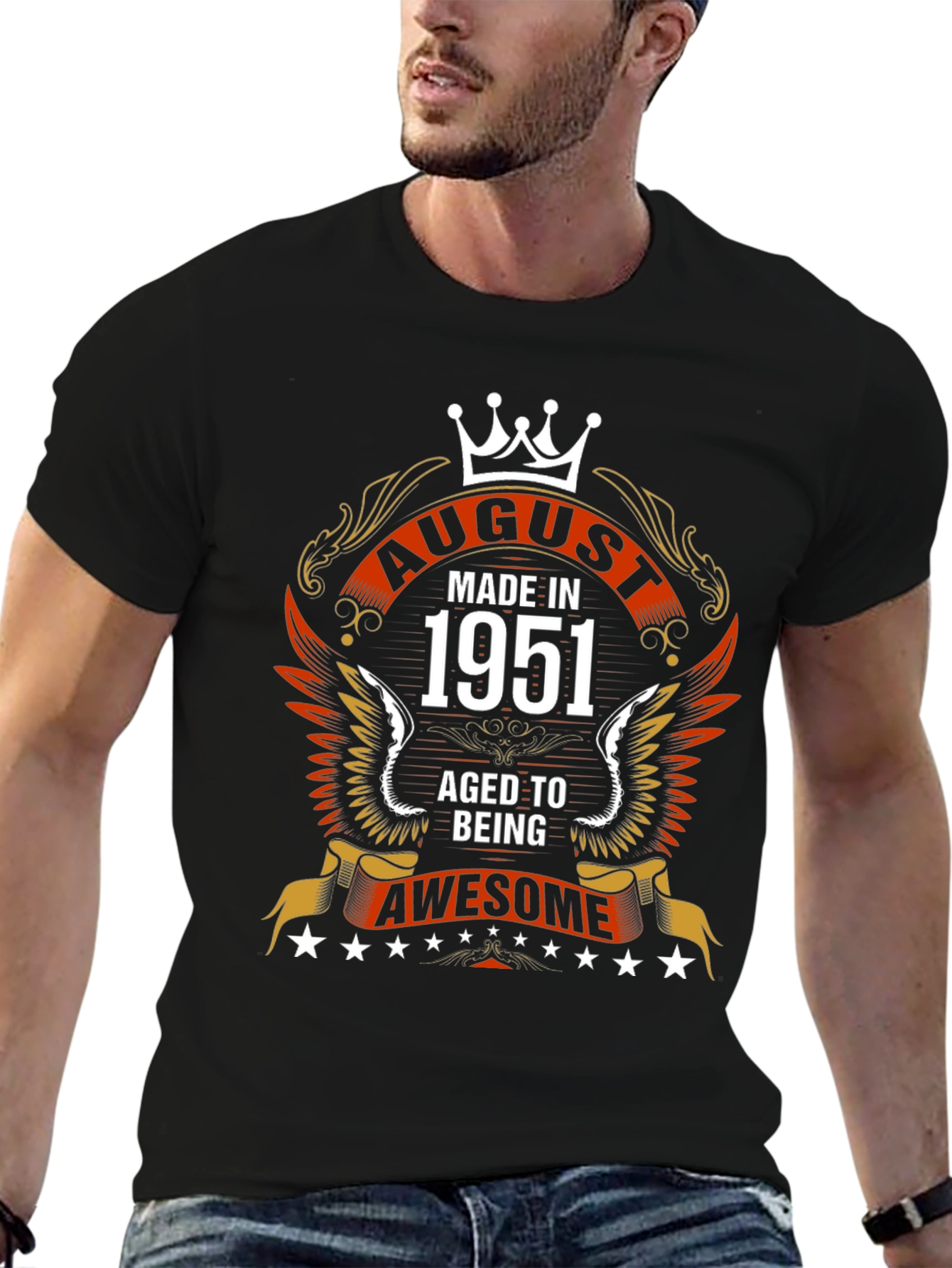 August 1951 Birthday Graphic T-Shirt