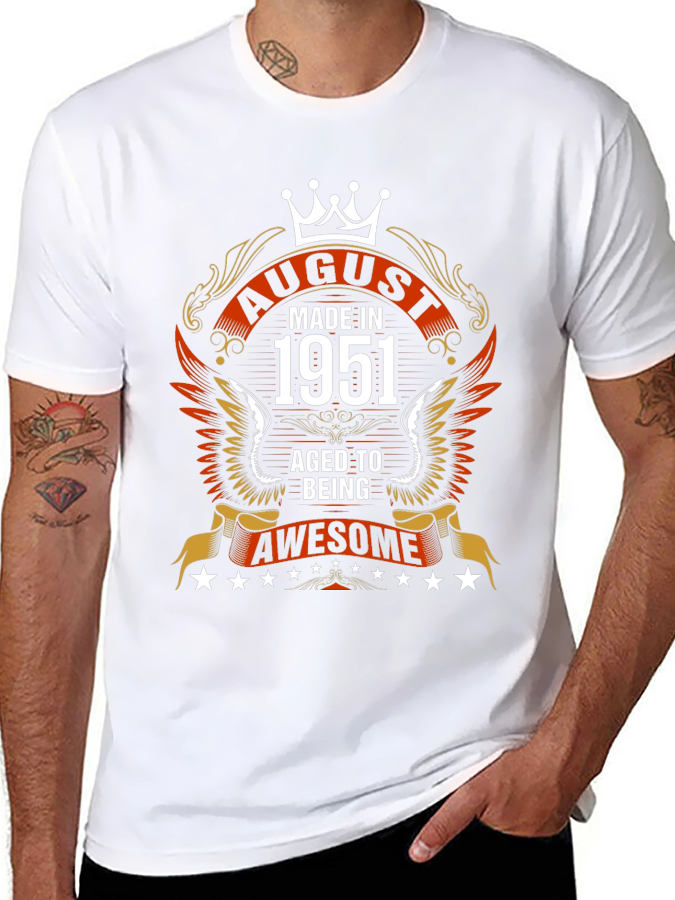 August 1951 Birthday Graphic T-Shirt