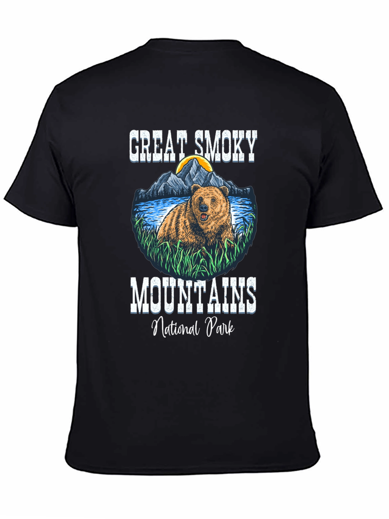 Great Smoky Mountains Bear Tee - Nature Graphic