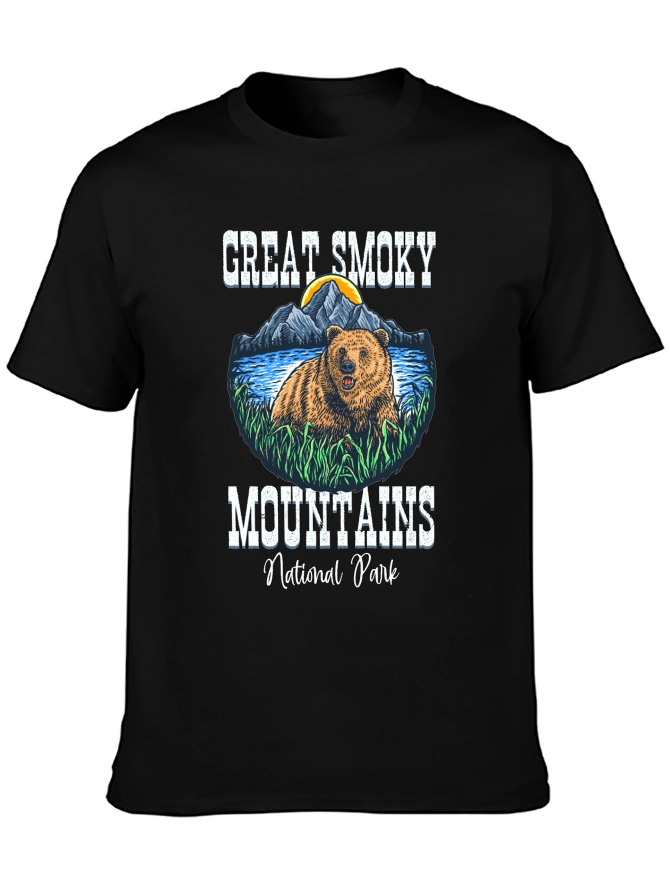 Great Smoky Mountains Bear Tee - Nature Graphic