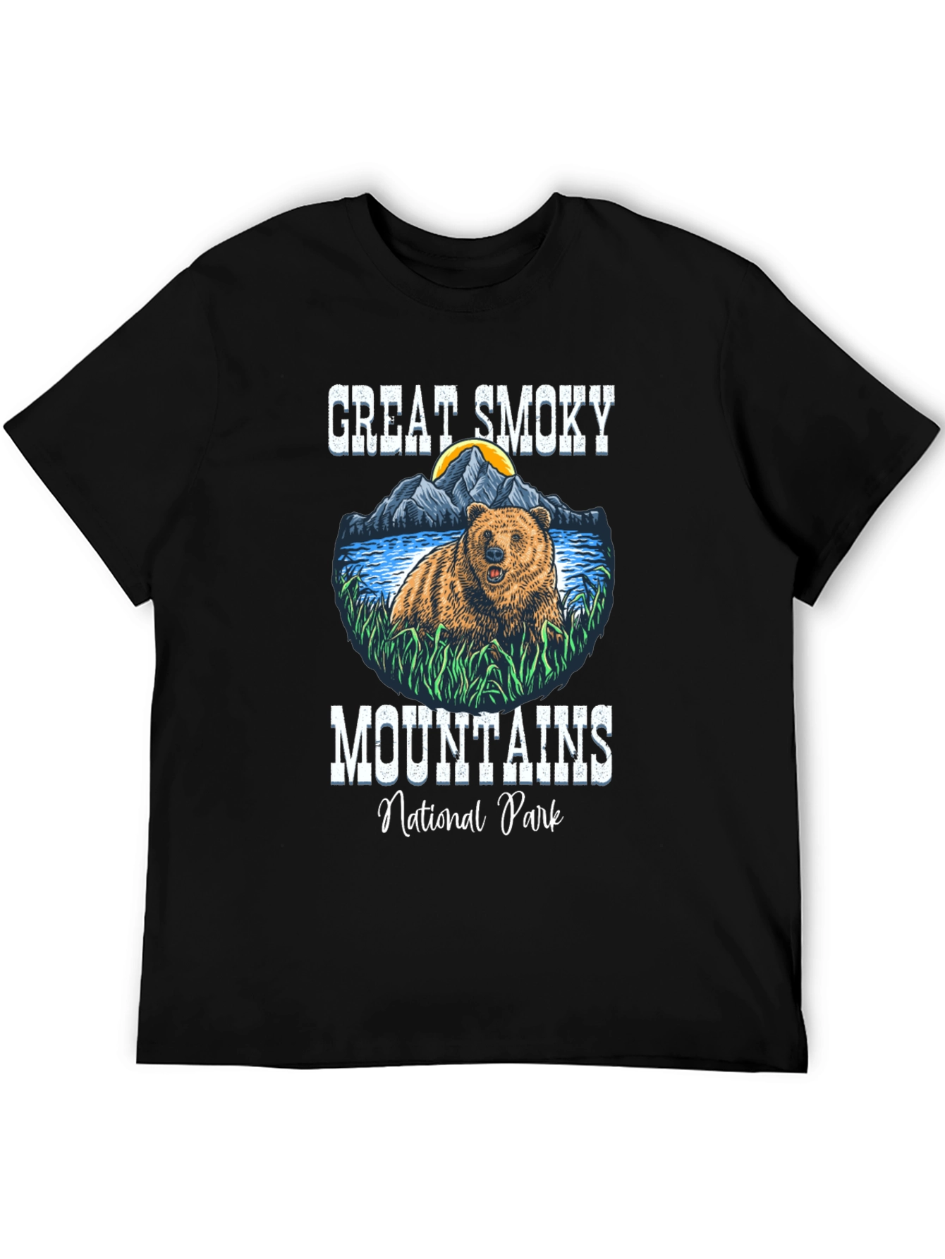 Great Smoky Mountains Bear Tee - Nature Graphic