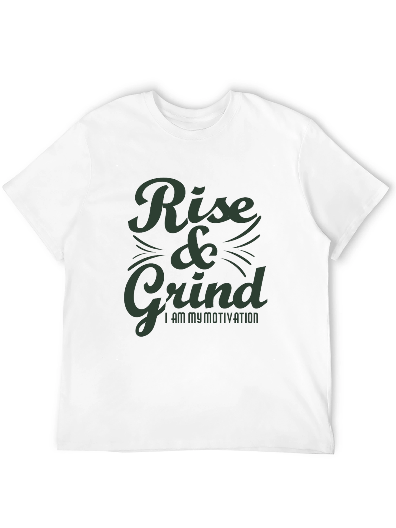 Rise & Grind Motivation T-Shirt - Black