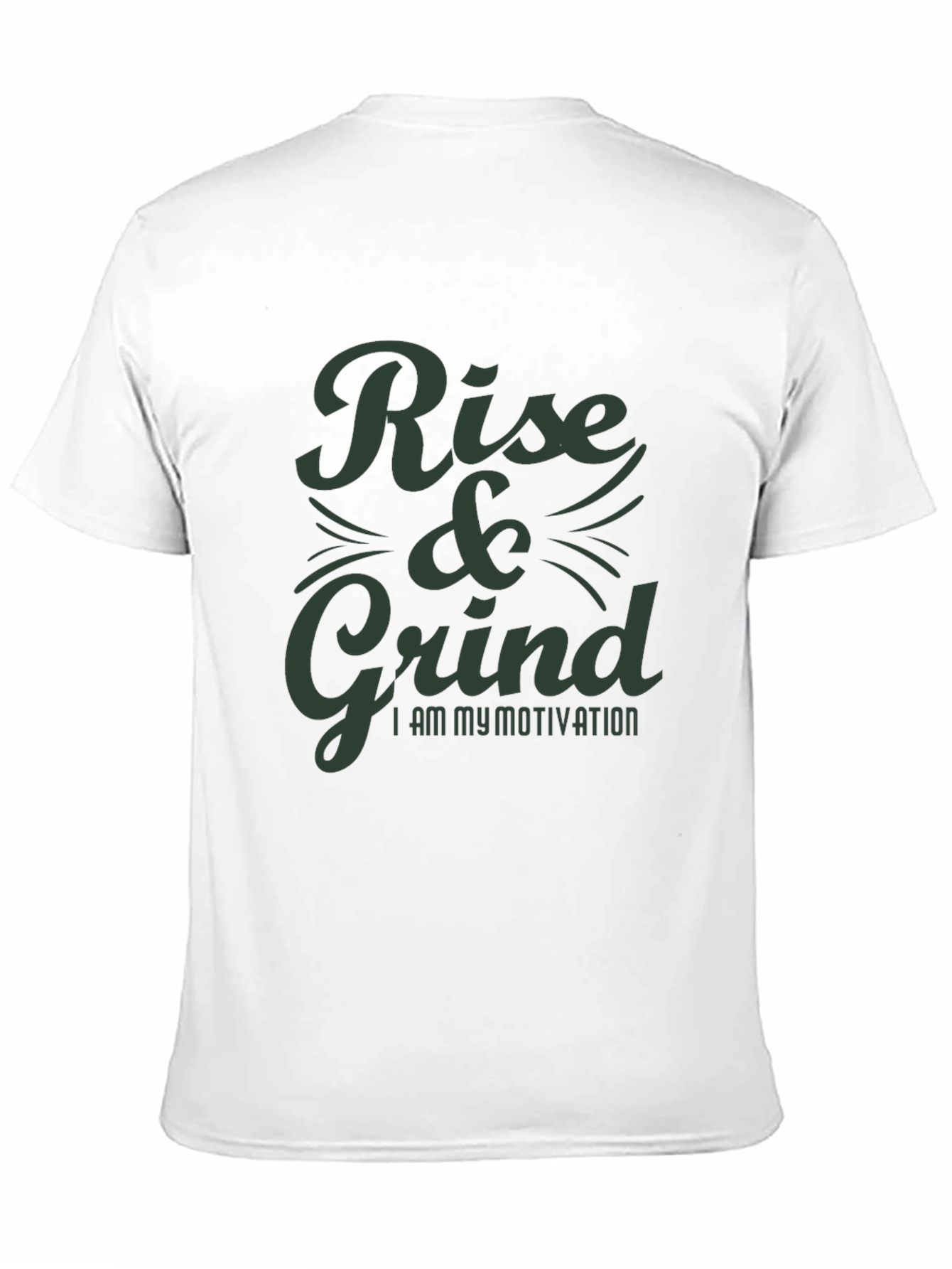 Rise & Grind Motivation T-Shirt - Black