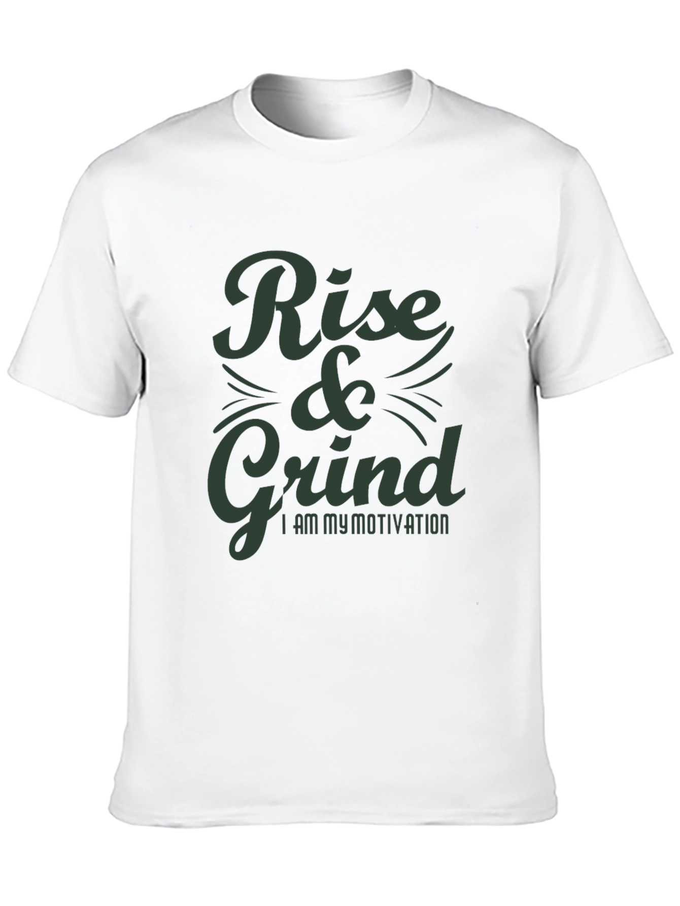 Rise & Grind Motivation T-Shirt - Black