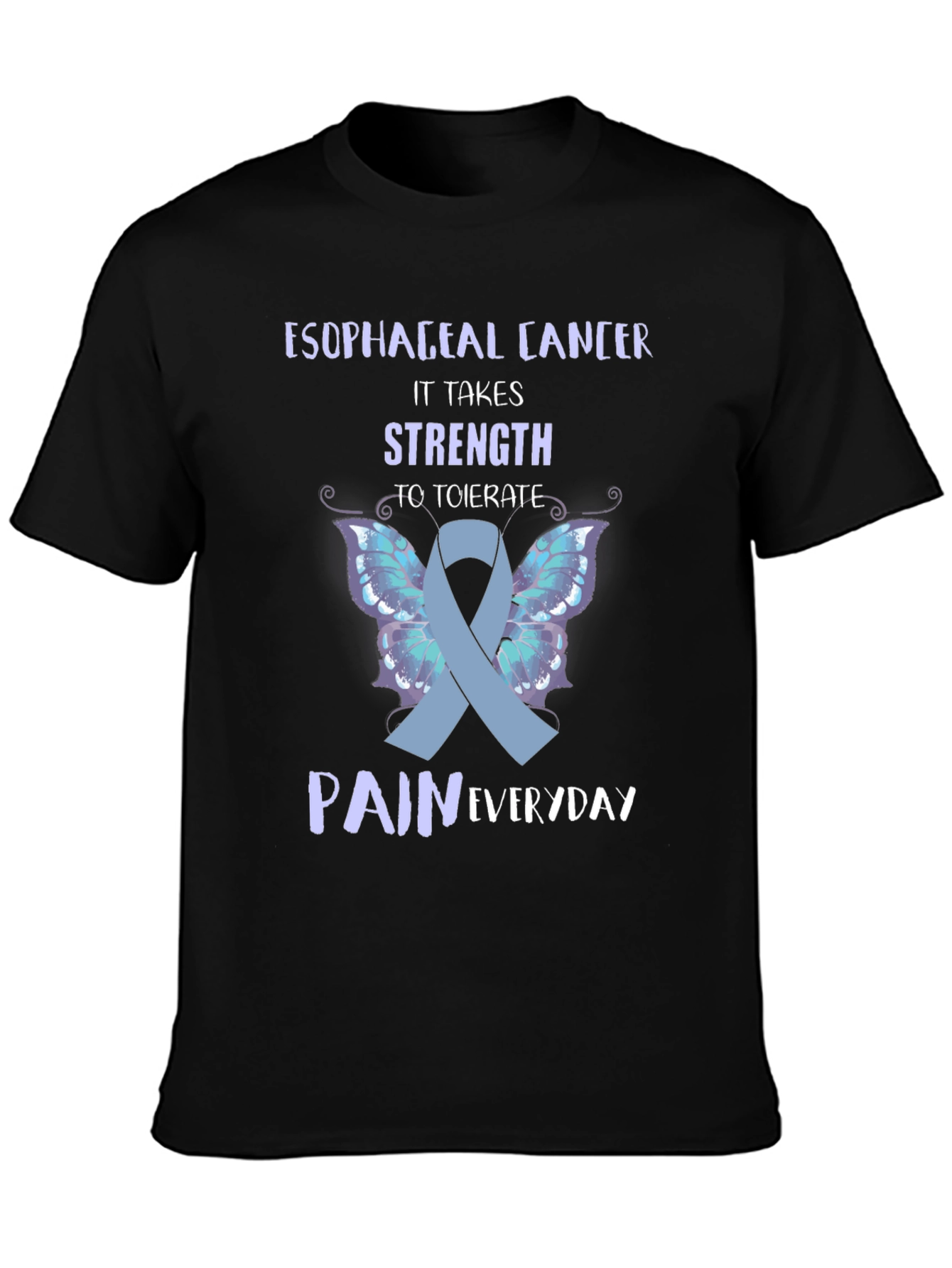 Esophageal Cancer Awareness Ribbon T-Shirt