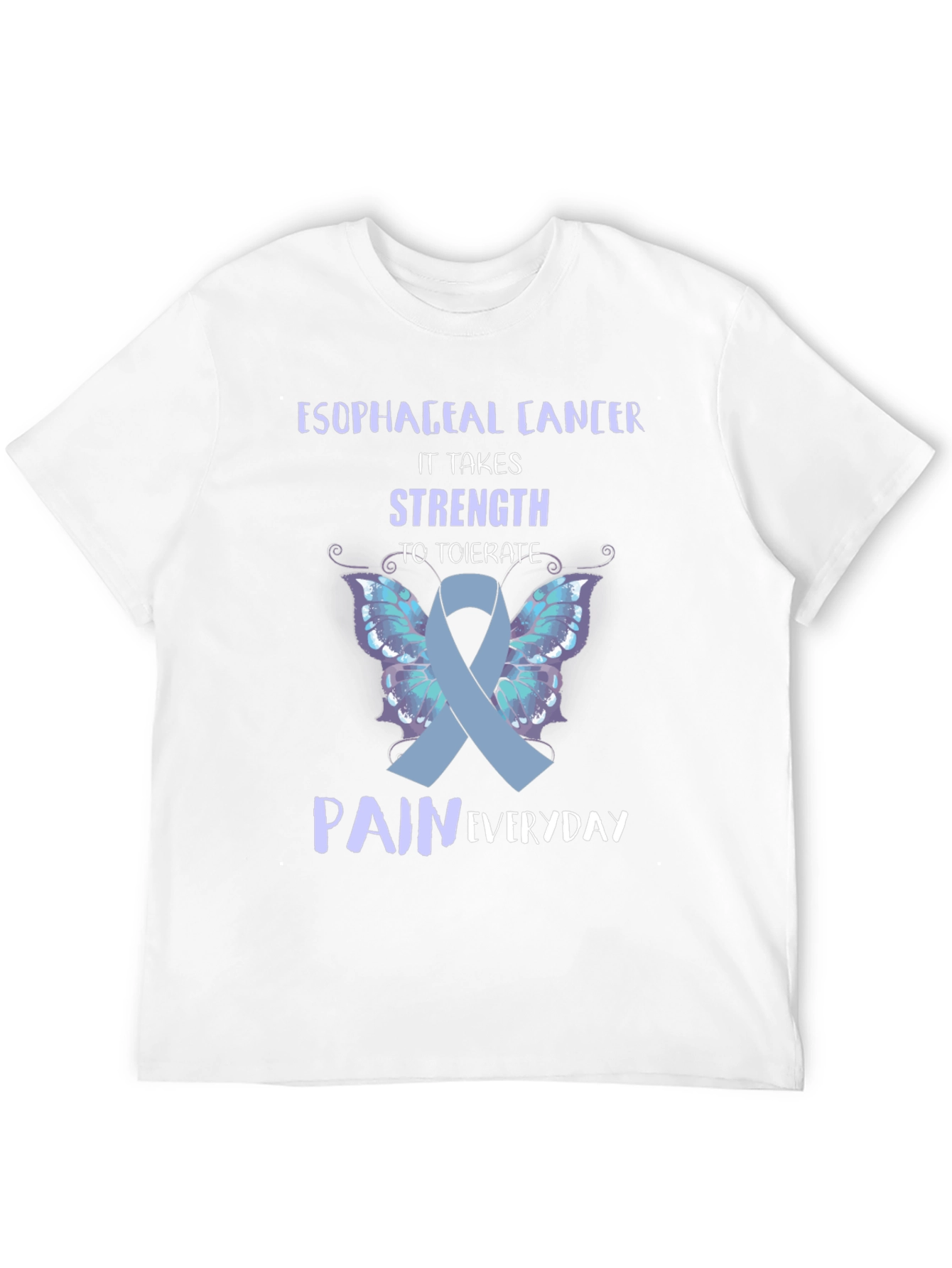 Esophageal Cancer Awareness Ribbon T-Shirt