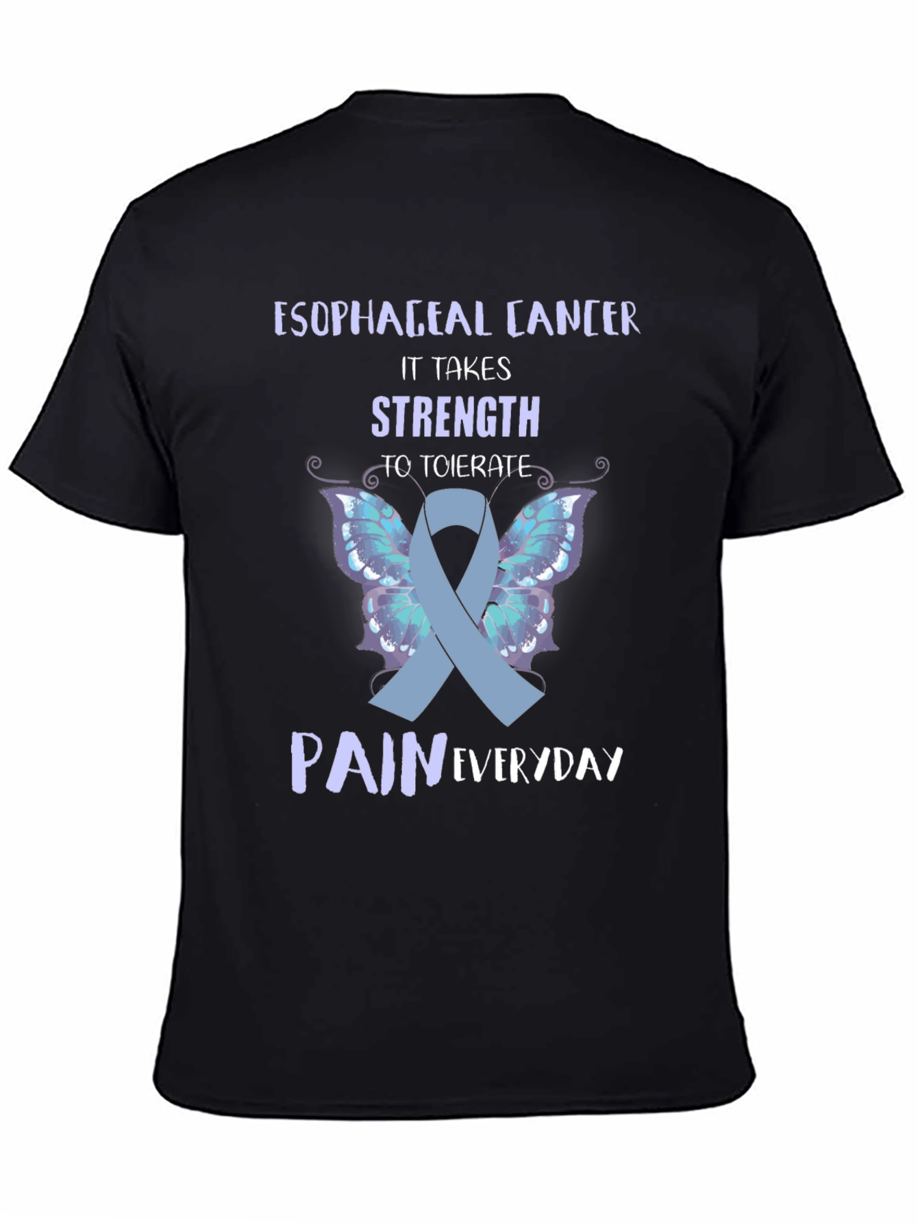Esophageal Cancer Awareness Ribbon T-Shirt