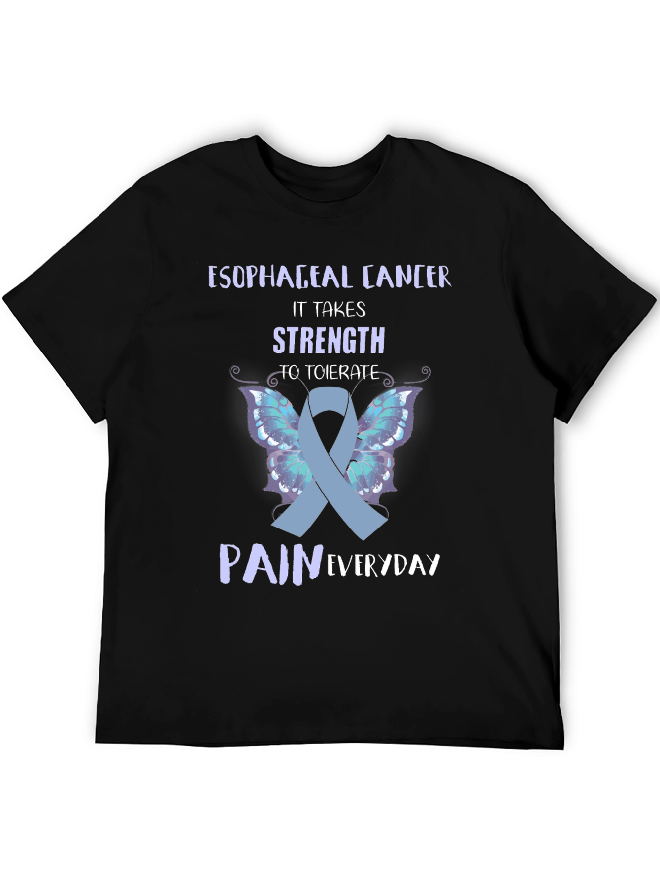 Esophageal Cancer Awareness Ribbon T-Shirt