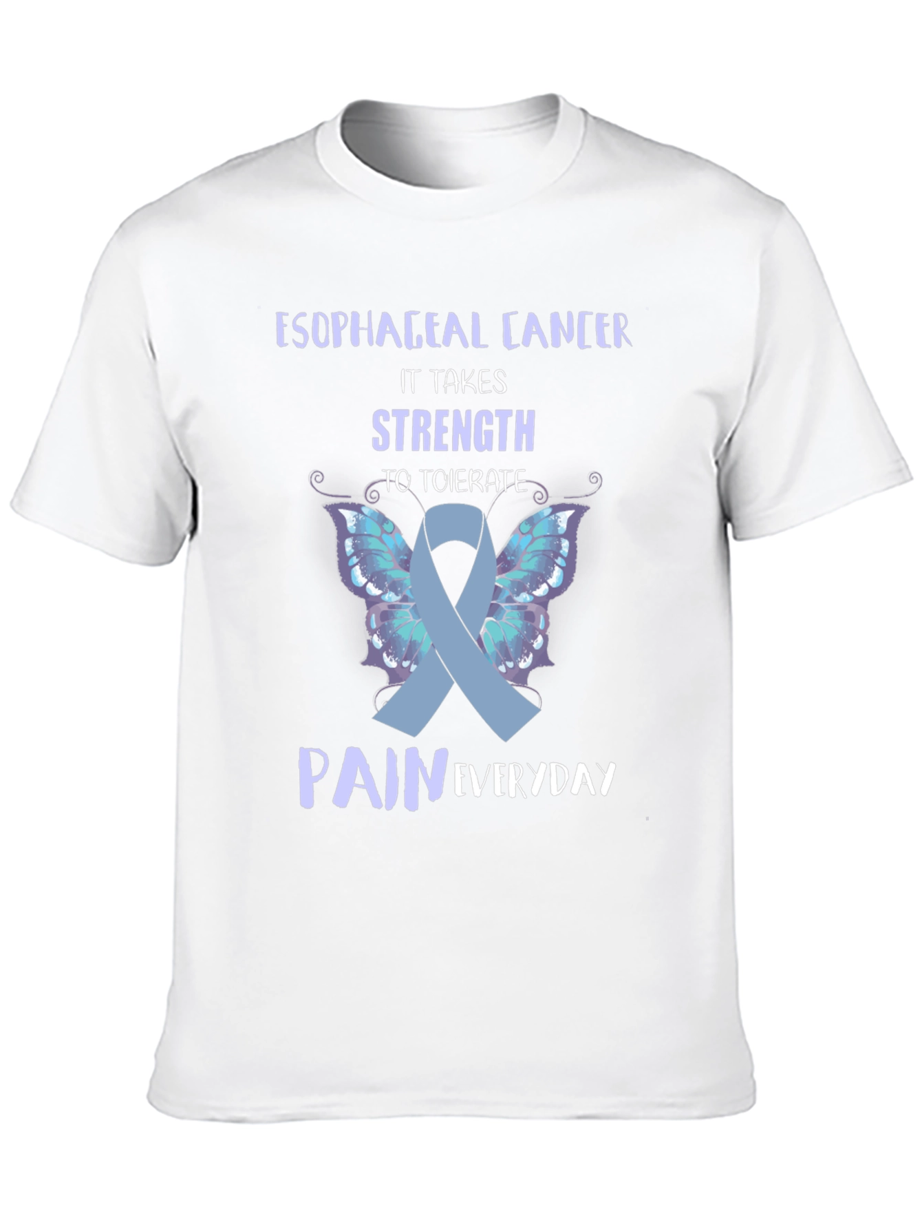 Esophageal Cancer Awareness Ribbon T-Shirt