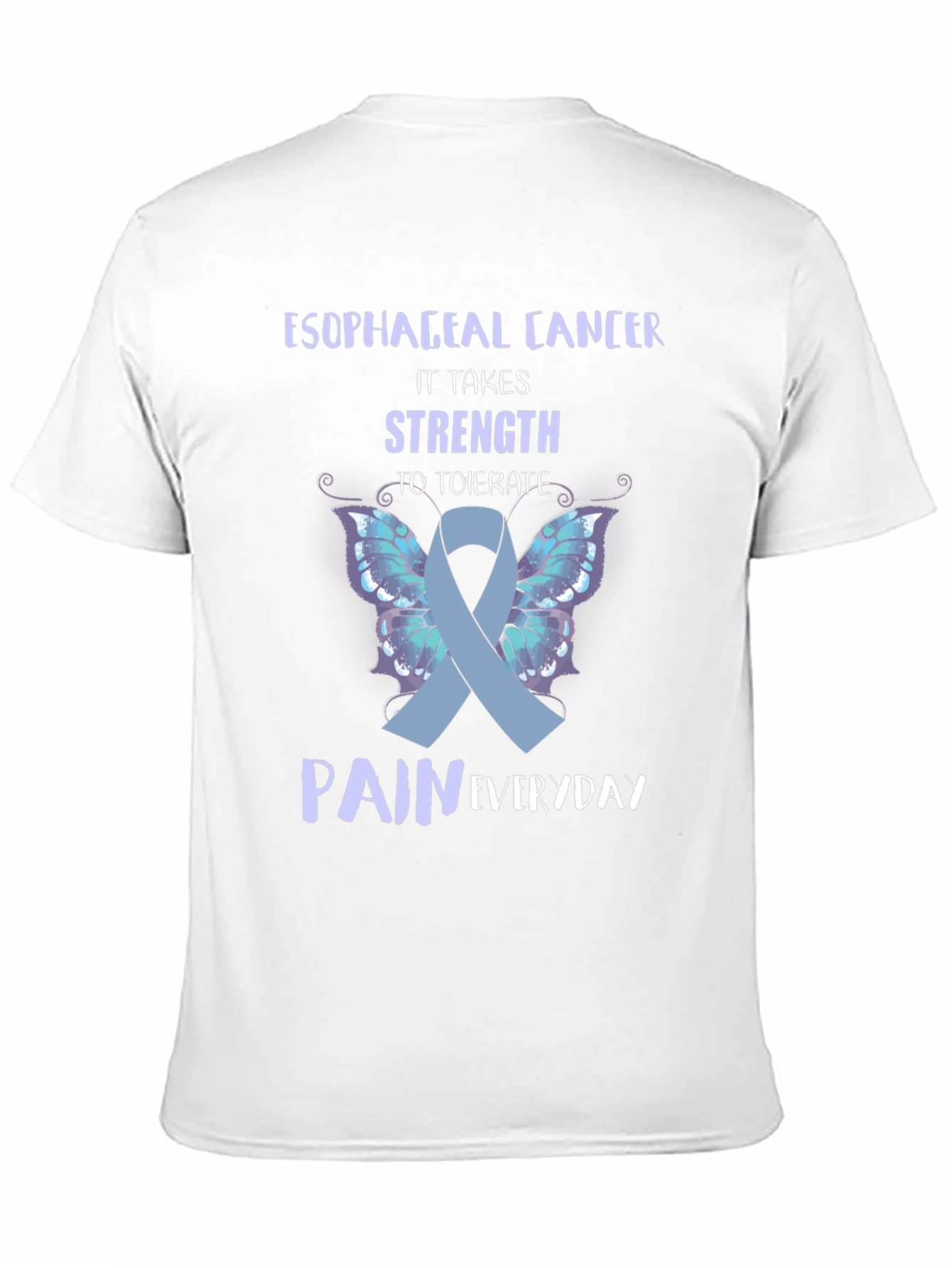 Esophageal Cancer Awareness Ribbon T-Shirt