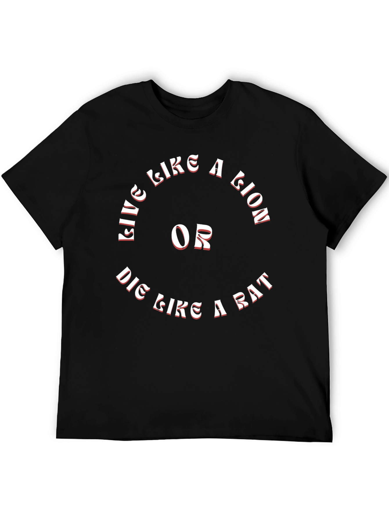 Live Like a Lion T-Shirt - Motivational Graphic Tee