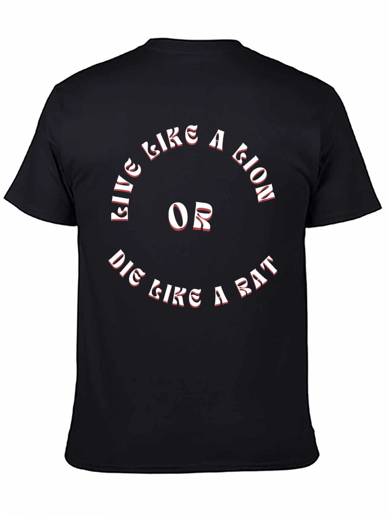 Live Like a Lion T-Shirt - Motivational Graphic Tee
