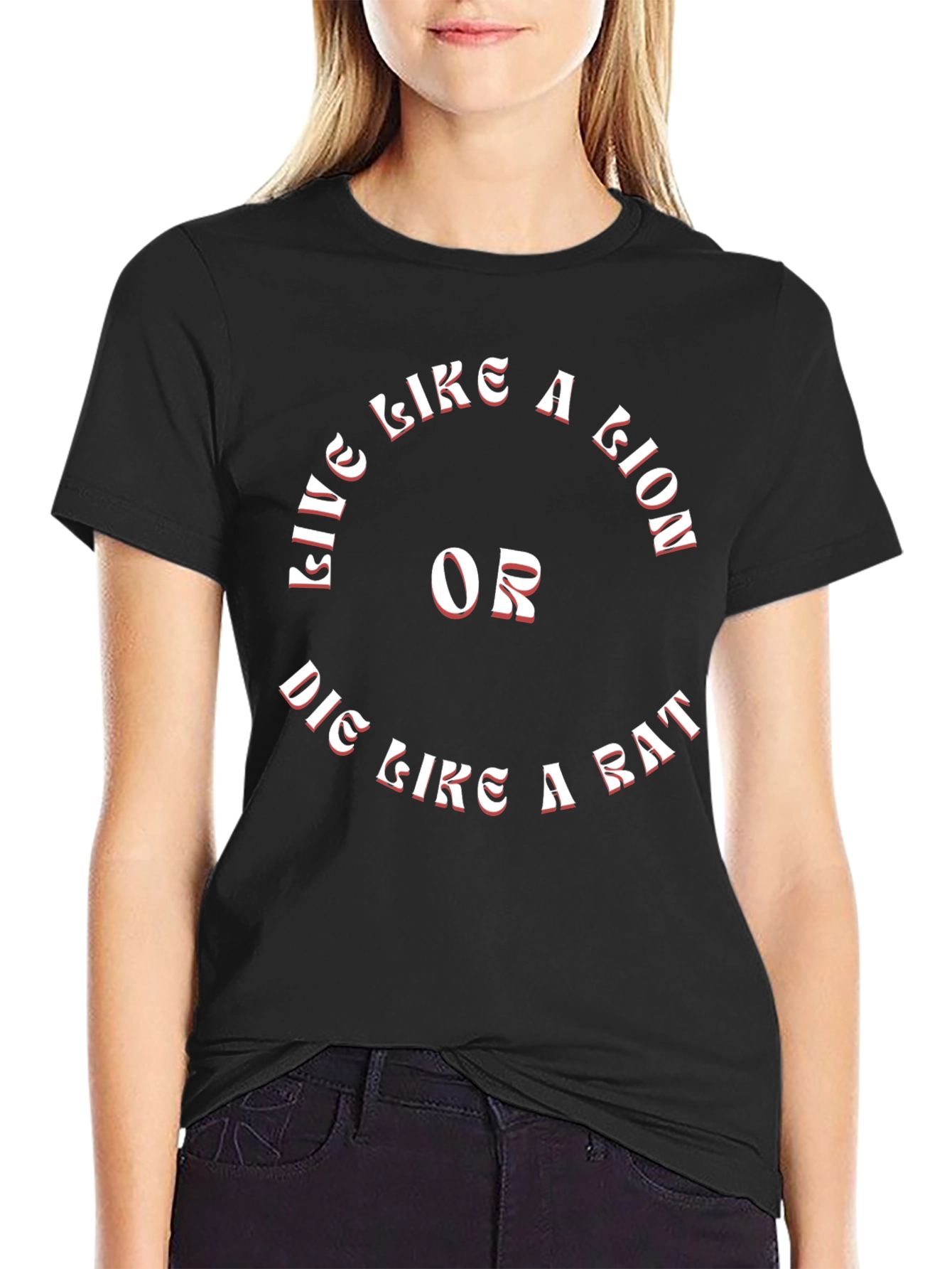 Live Like a Lion T-Shirt - Motivational Graphic Tee