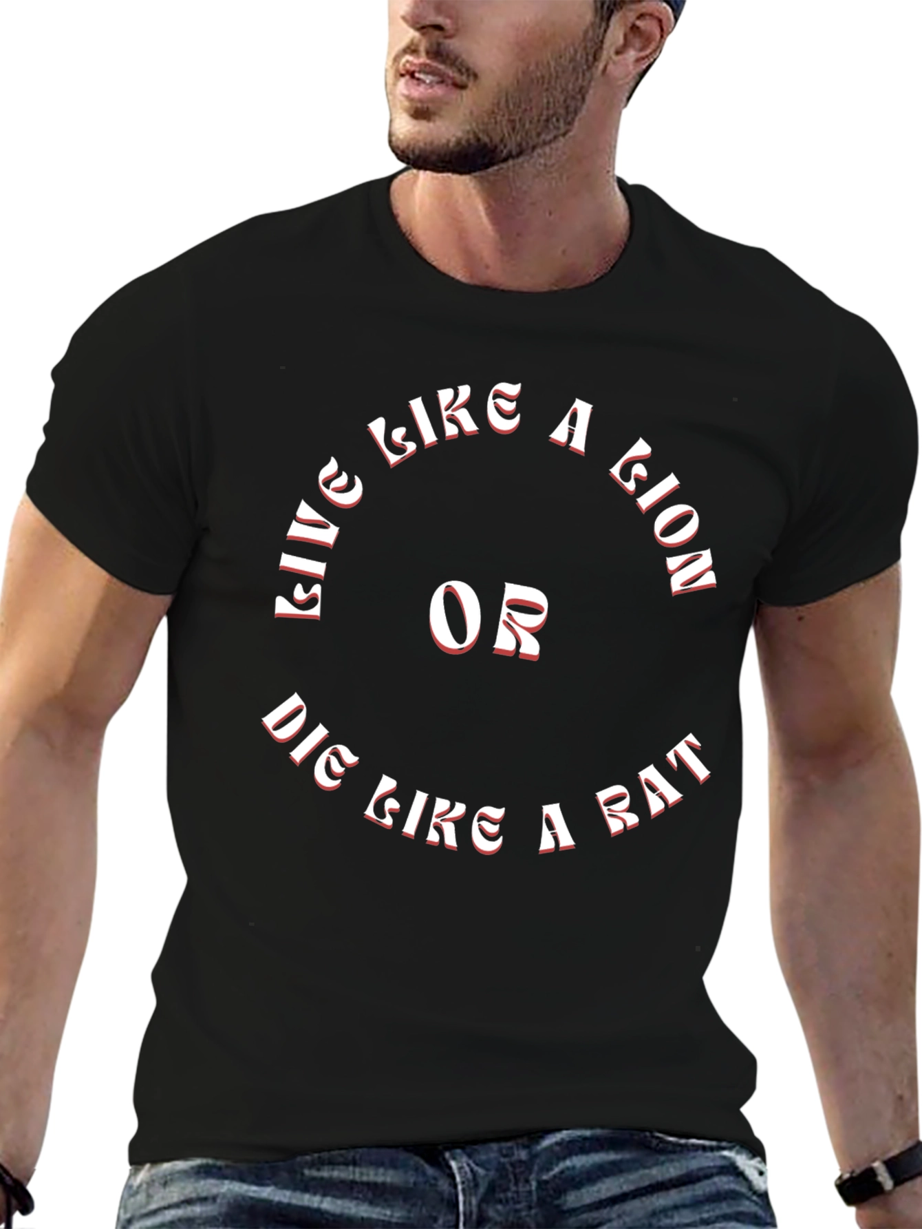 Live Like a Lion T-Shirt - Motivational Graphic Tee