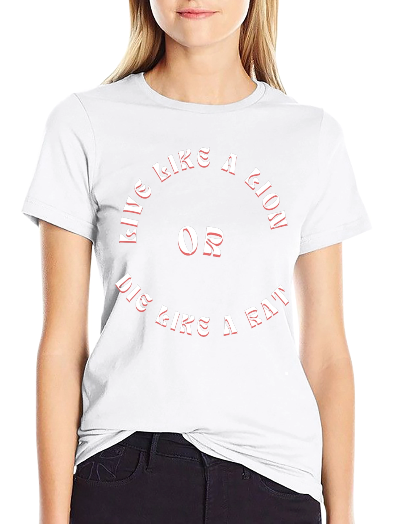 Live Like a Lion T-Shirt - Motivational Graphic Tee