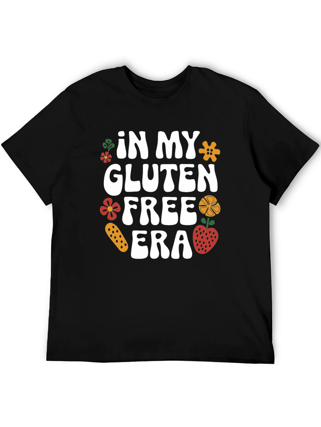 Gluten Free Era Black Graphic T-Shirt