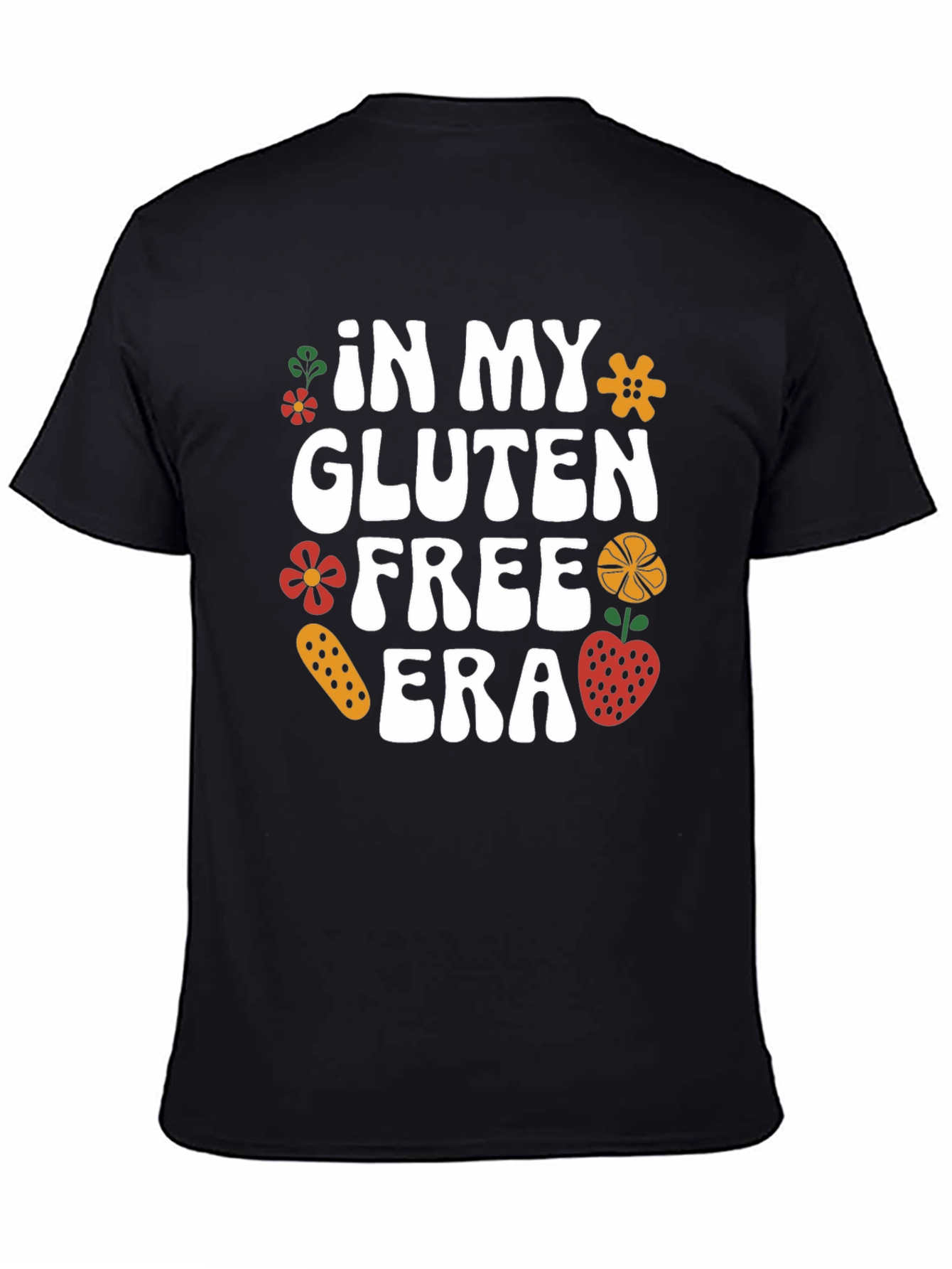 Gluten Free Era Black Graphic T-Shirt