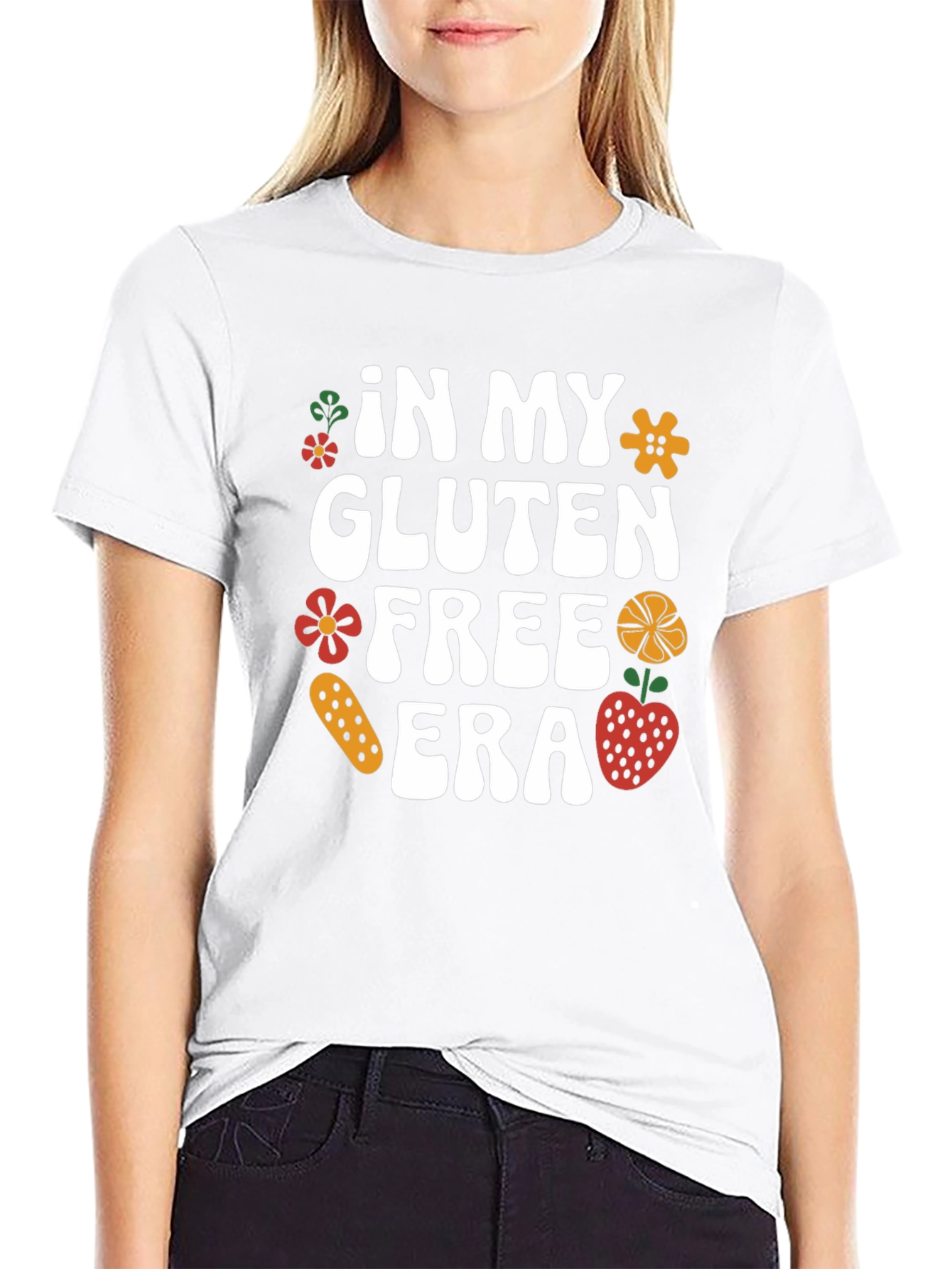 Gluten Free Era Black Graphic T-Shirt