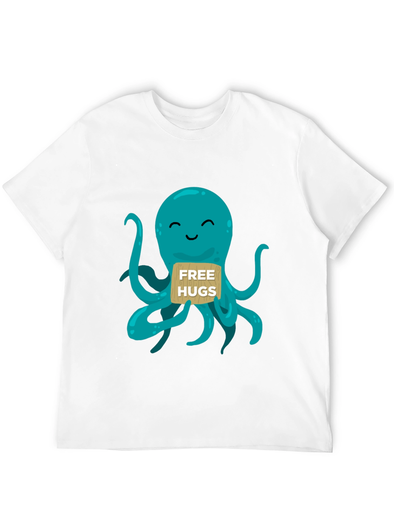 Cute Octopus Free Hugs Graphic T-Shirt