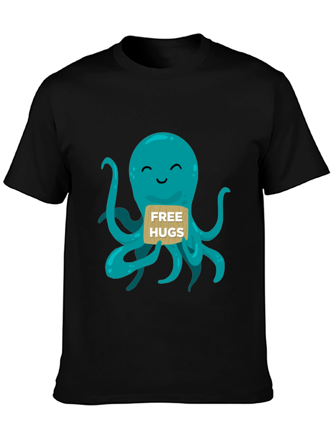 Cute Octopus Free Hugs Graphic T-Shirt